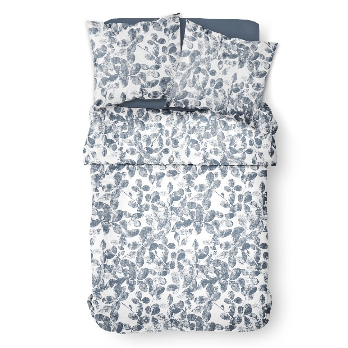 Printed cotton bedding set TODAY LINGE DE MAISON Blue