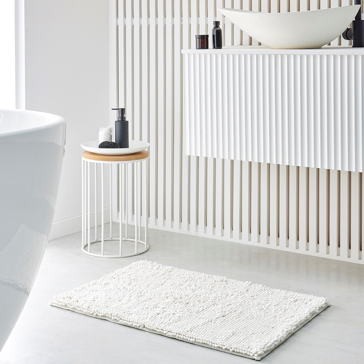 Plain bubble bath mat TODAY LINGE DE MAISON White