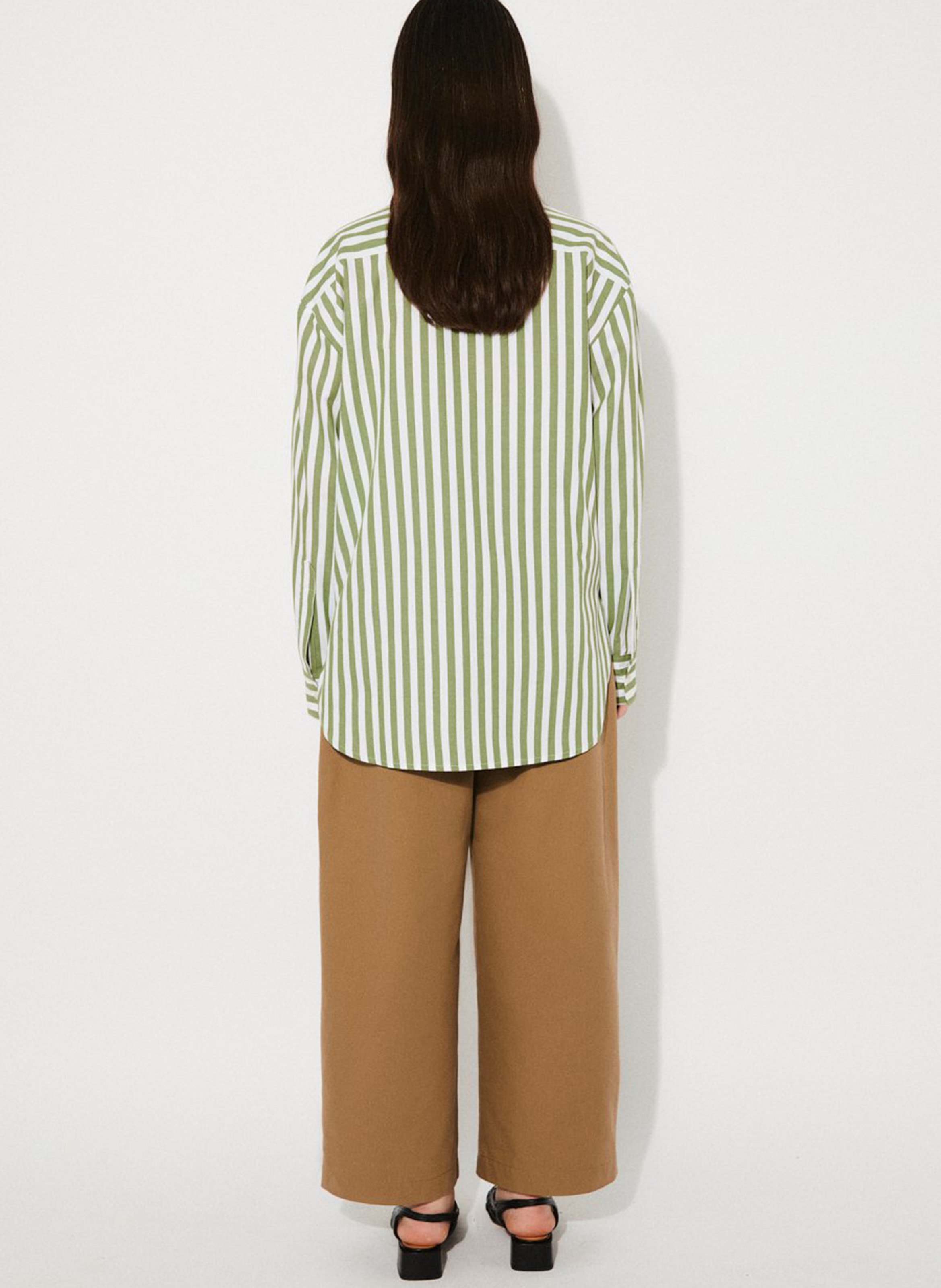 Chemise oversize en coton recyclé RITA ROW Blanc