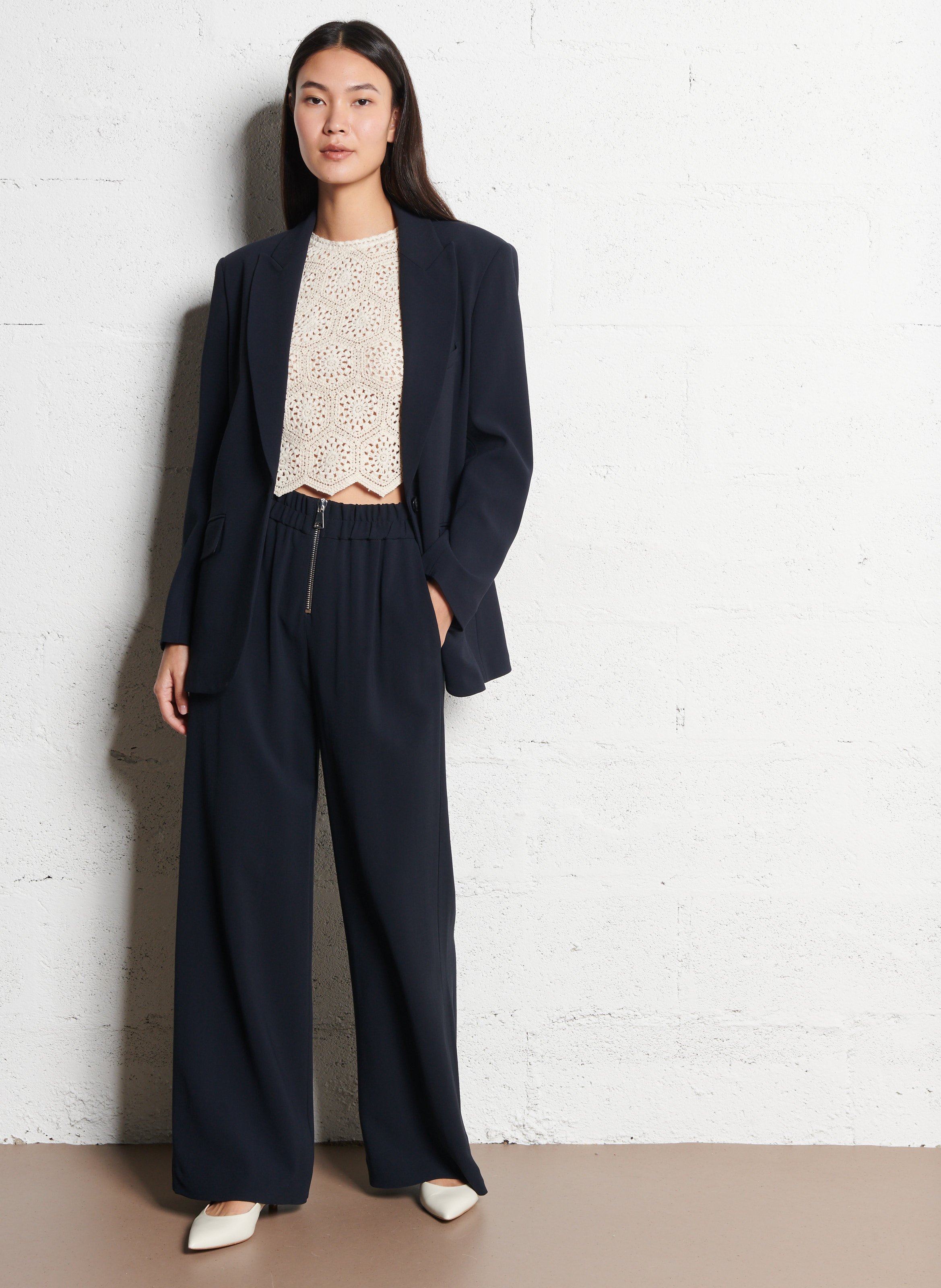 Pantalon large  BA&SH Bleu