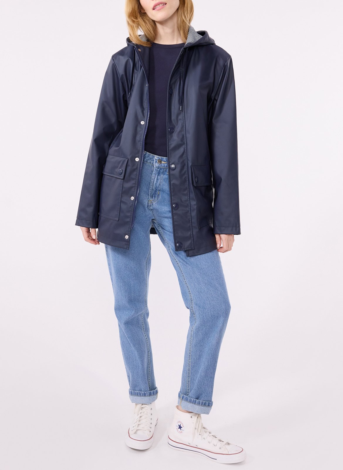 Imperméable à capuche PETIT BATEAU Bleu