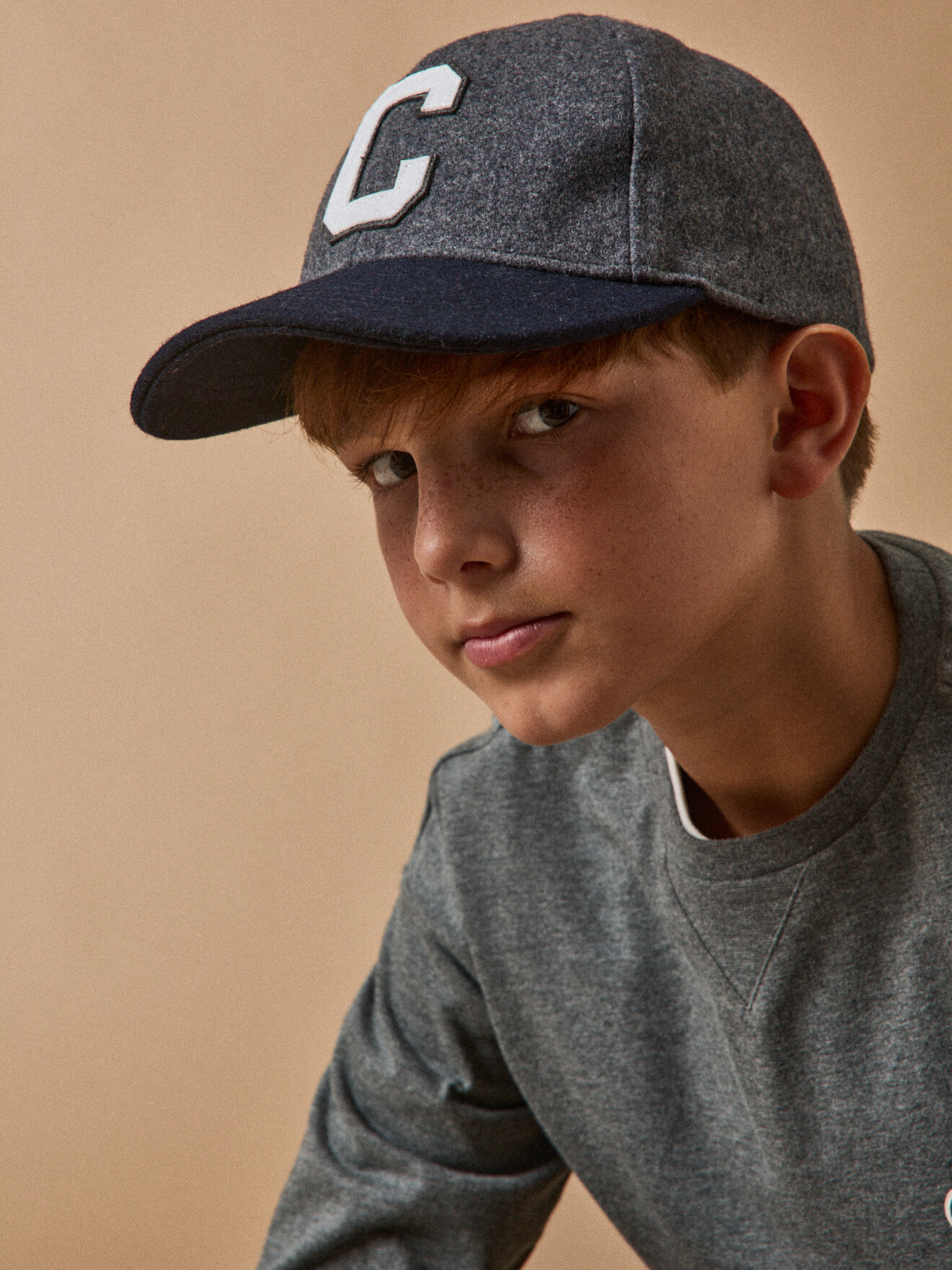 Two-tone cap CYRILLUS Grey