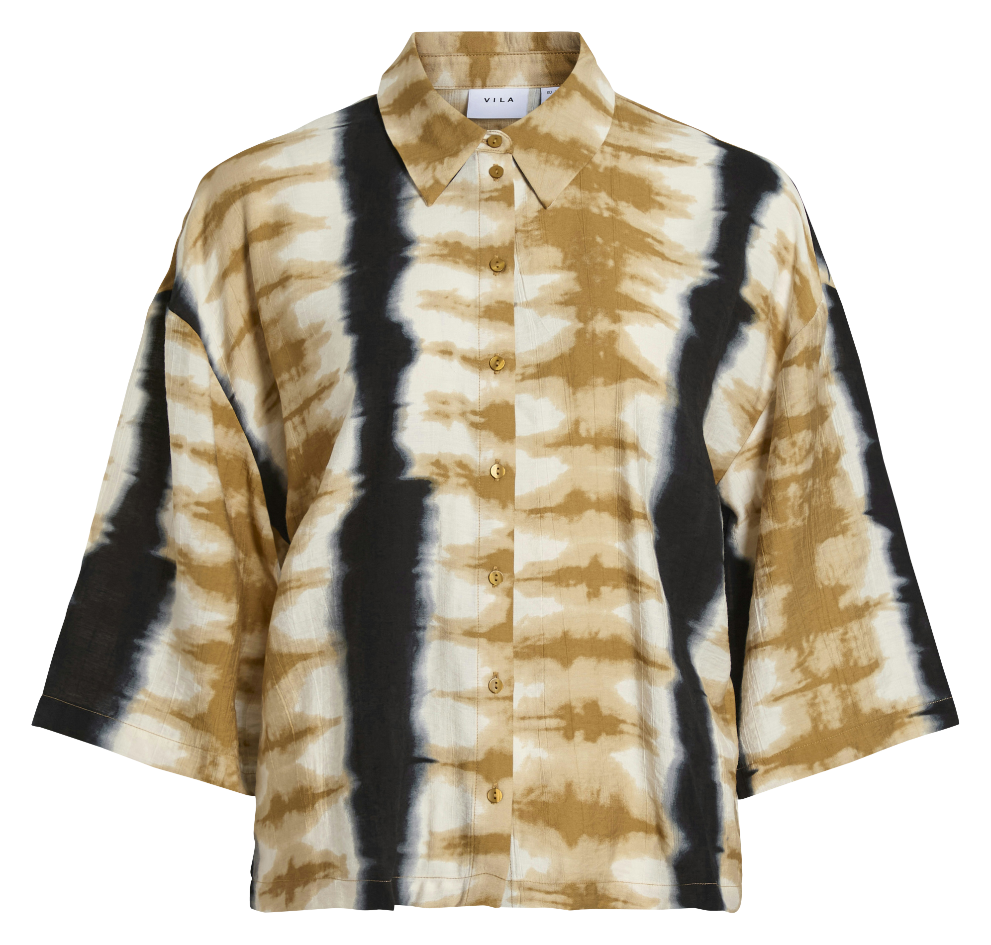 Chemise droite col classique VILA Marron