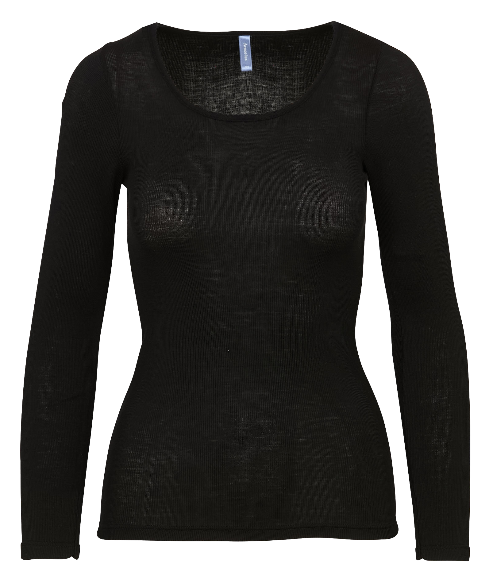 Tee-shirt manches longues uni ARMOR LUX Noir