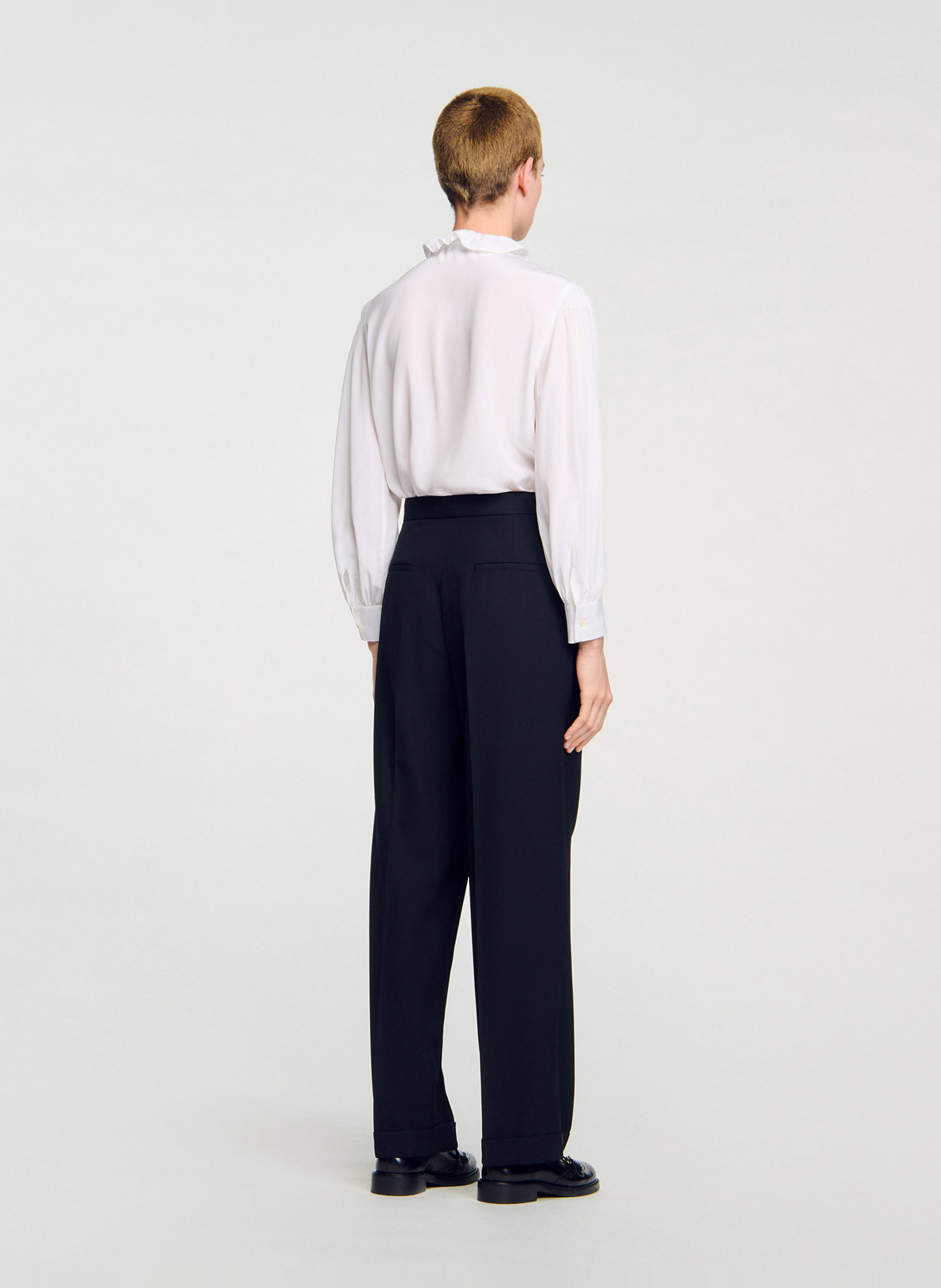 Carrot trousers SANDRO Black