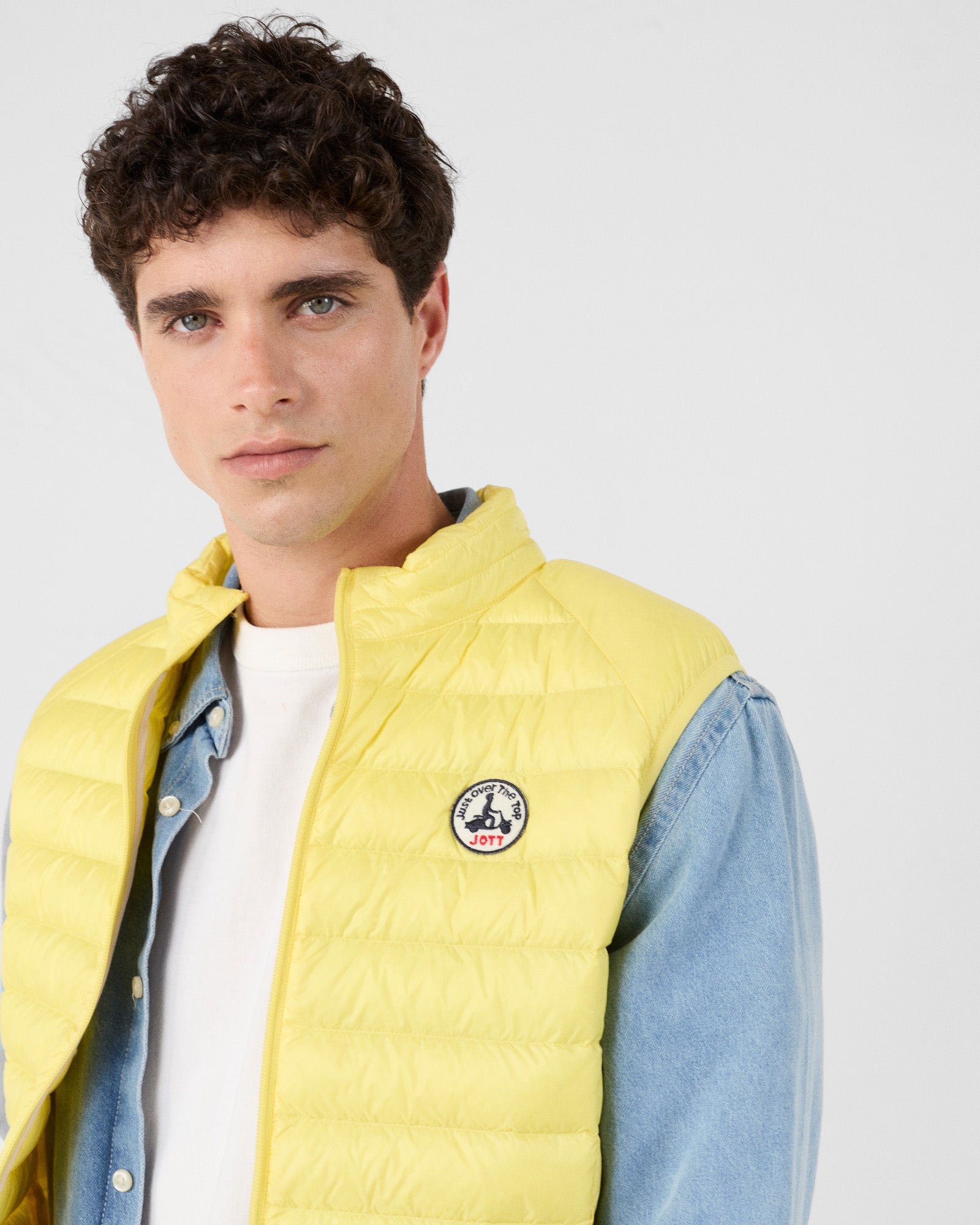 Sleeveless puffer jacket Tom JOTT Yellow