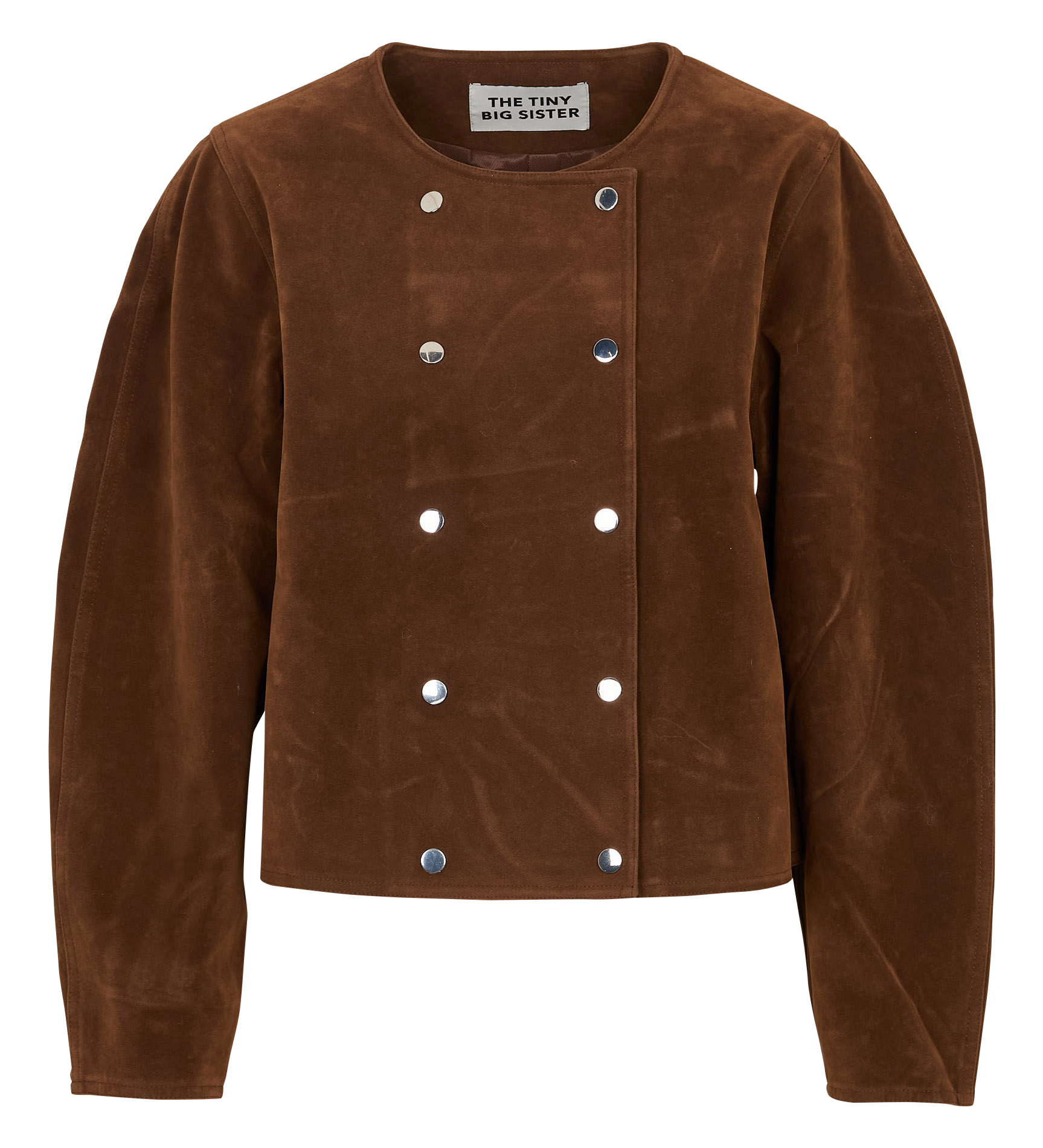 Veste col rond  THE TINY BIG SISTER Marron