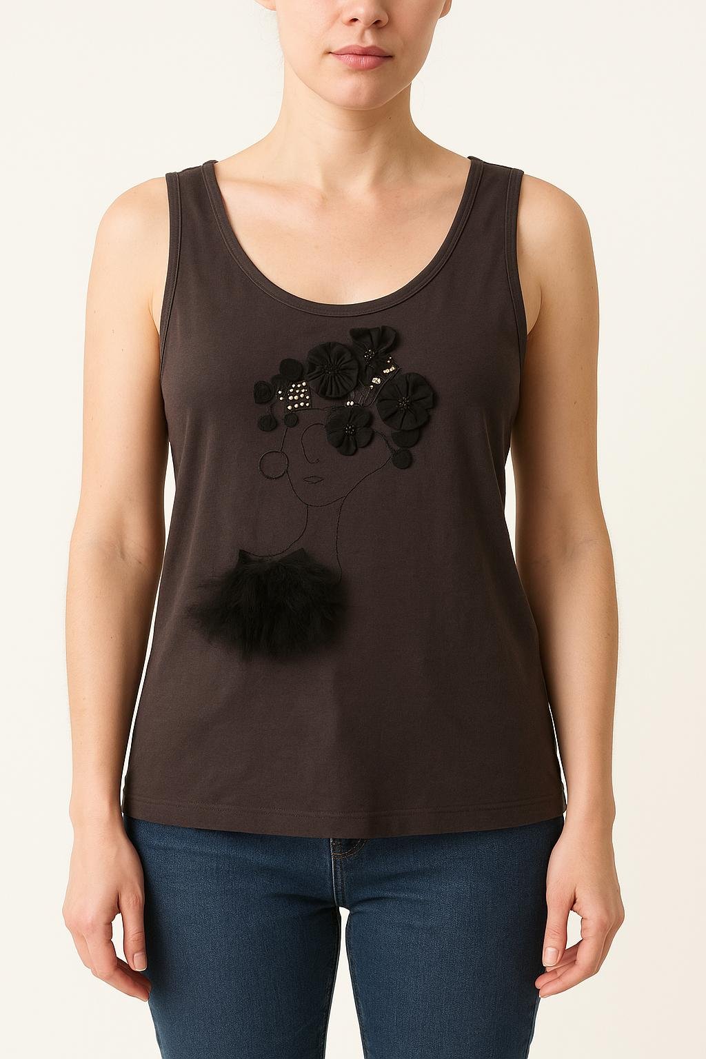 Top & tank top TARA JARMON - Seconde Main Grey