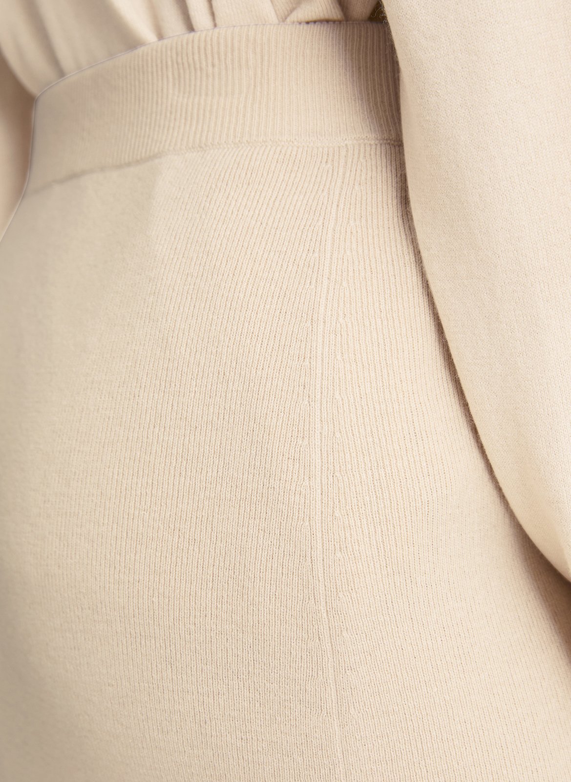 Falda midi recta lisa de lana mezclada MARC O'POLO Beige