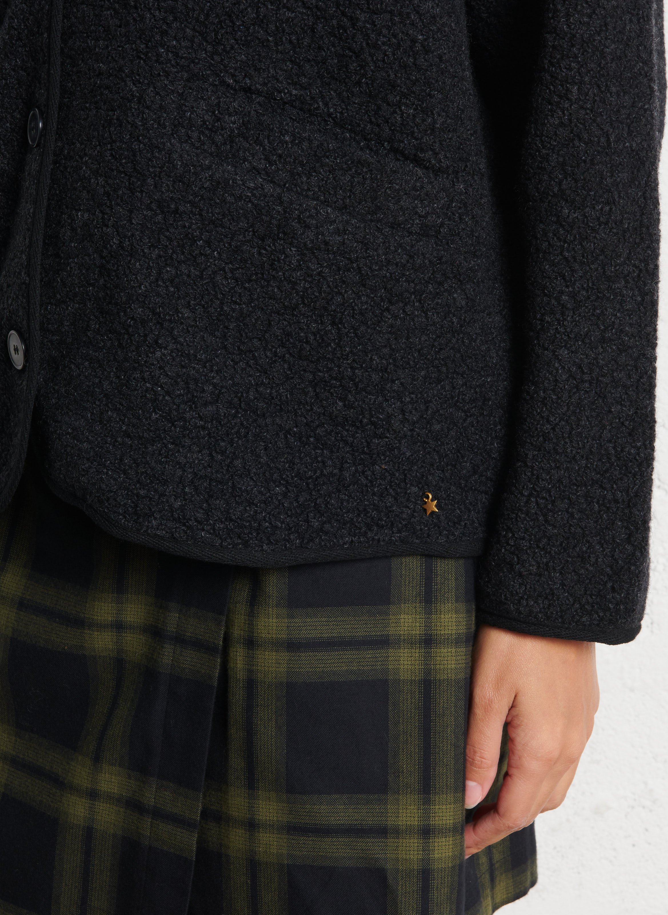 Oversized wool-blend jacket  DES PETITS HAUTS Grey