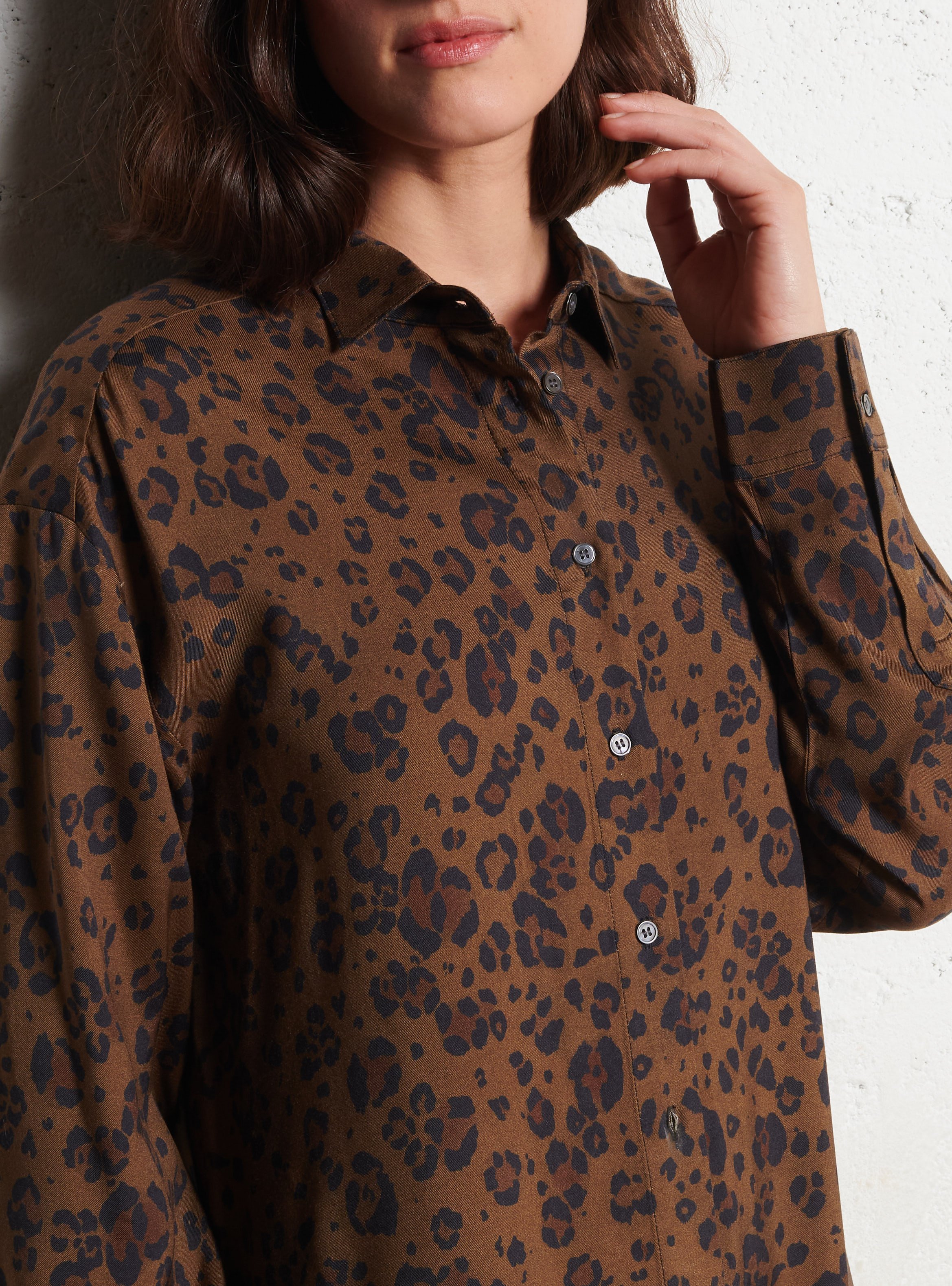 Robe chemise ample fluide HARTFORD Multicolore