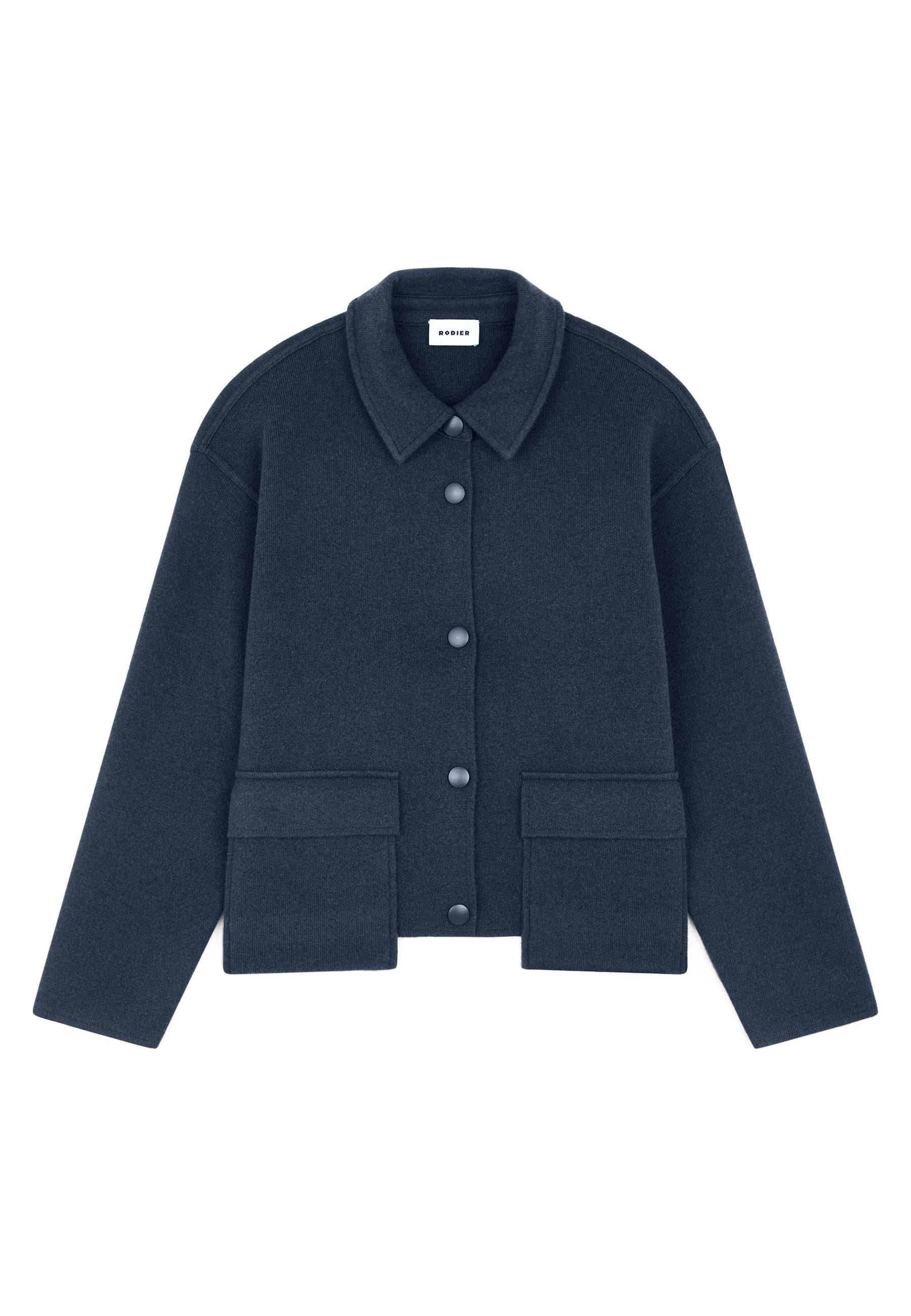 Double-faced wool jacket RODIER Blue