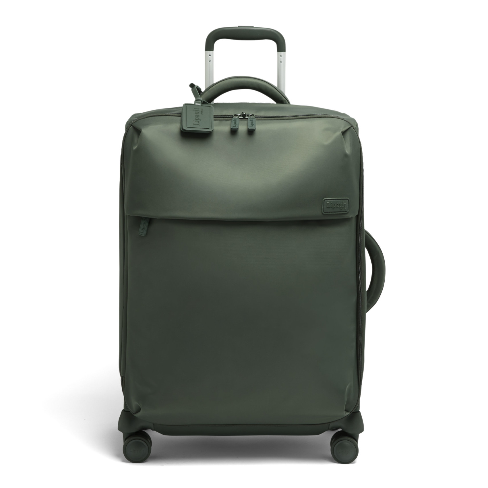 Feather suitcase 4 wheels size M LIPAULT Green