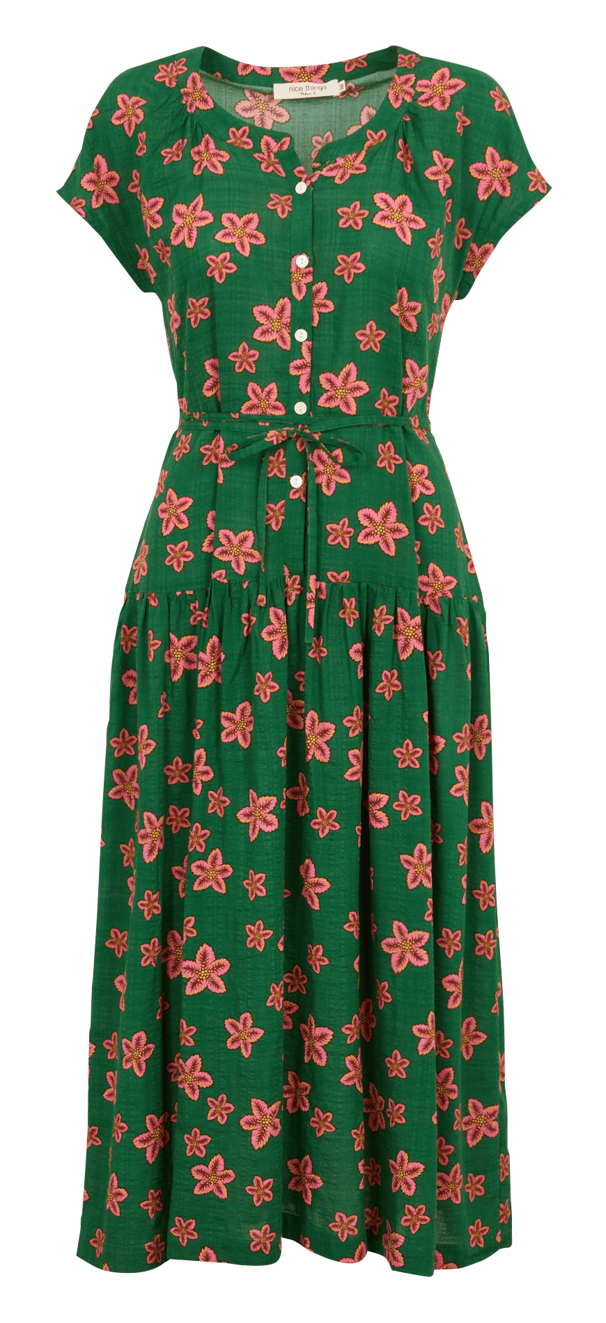 Robe imprimée ample sans manches NICE THINGS Vert