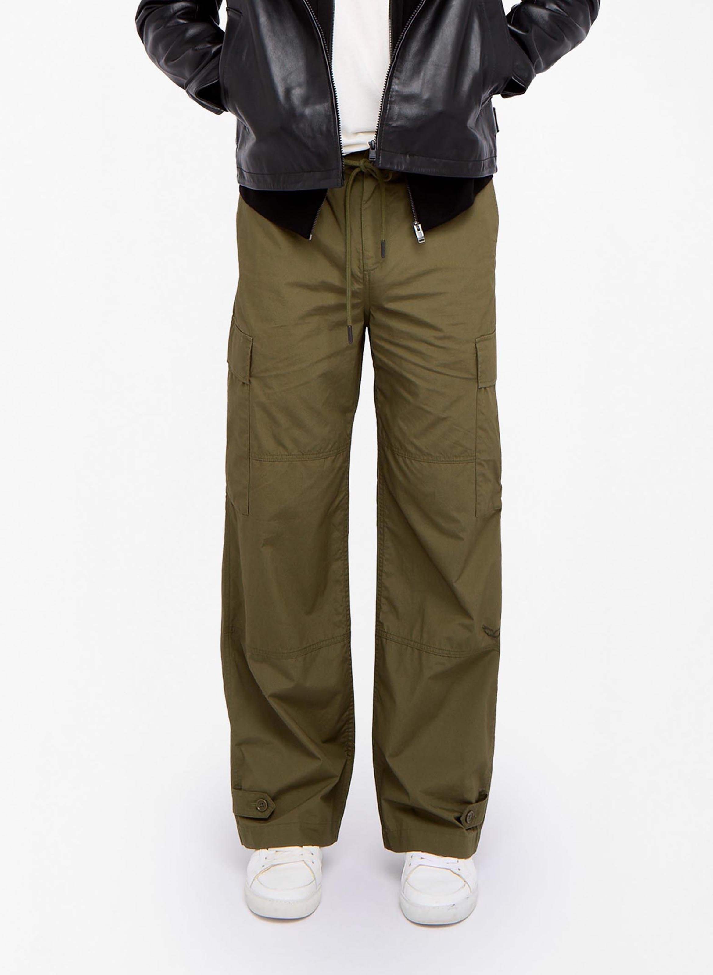 Katoenen straight fit pantalon ZADIG&VOLTAIRE Kaki