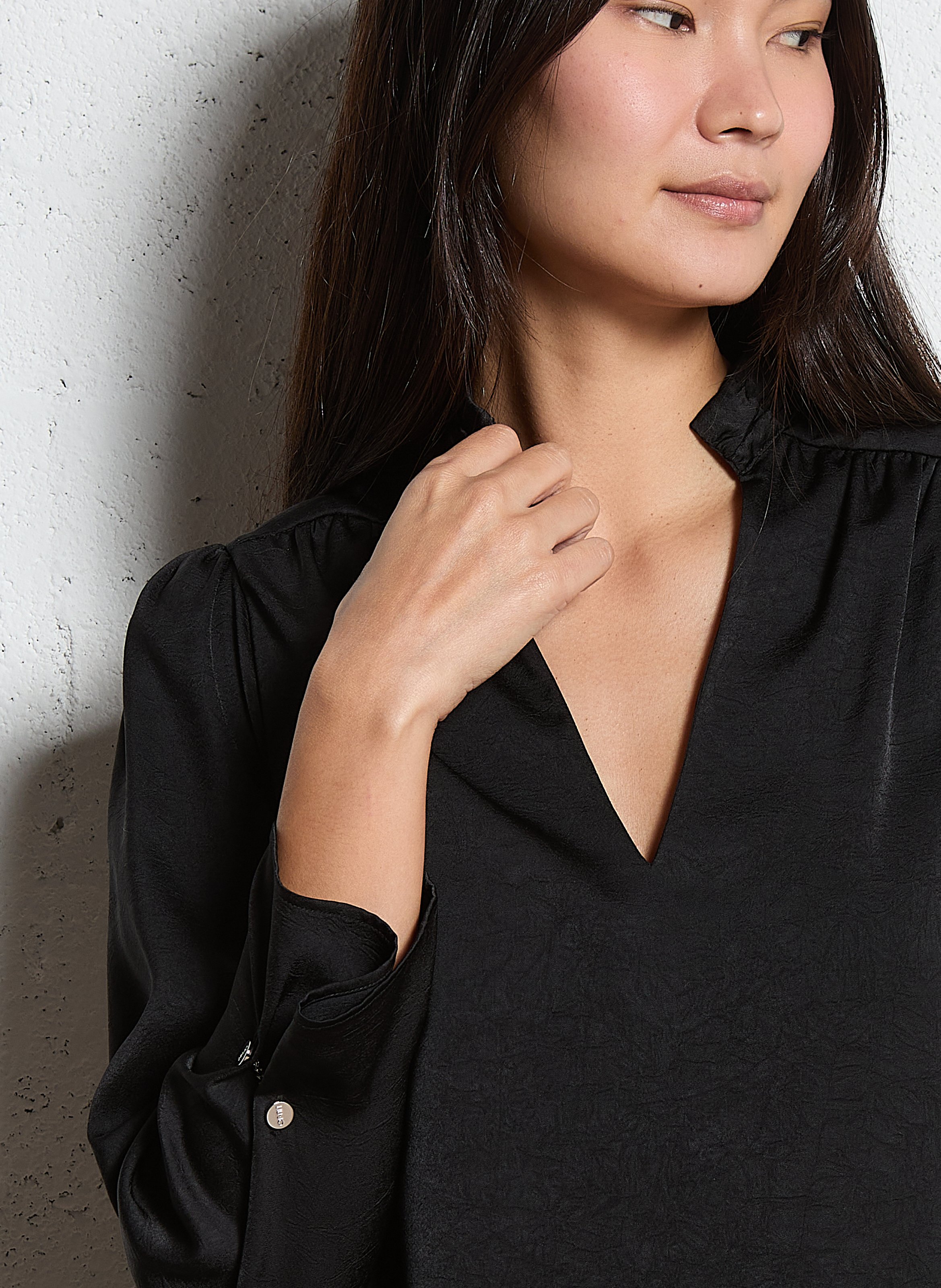 Gerade Tunikakleid in einfarbigem Design LIU JO Schwarz