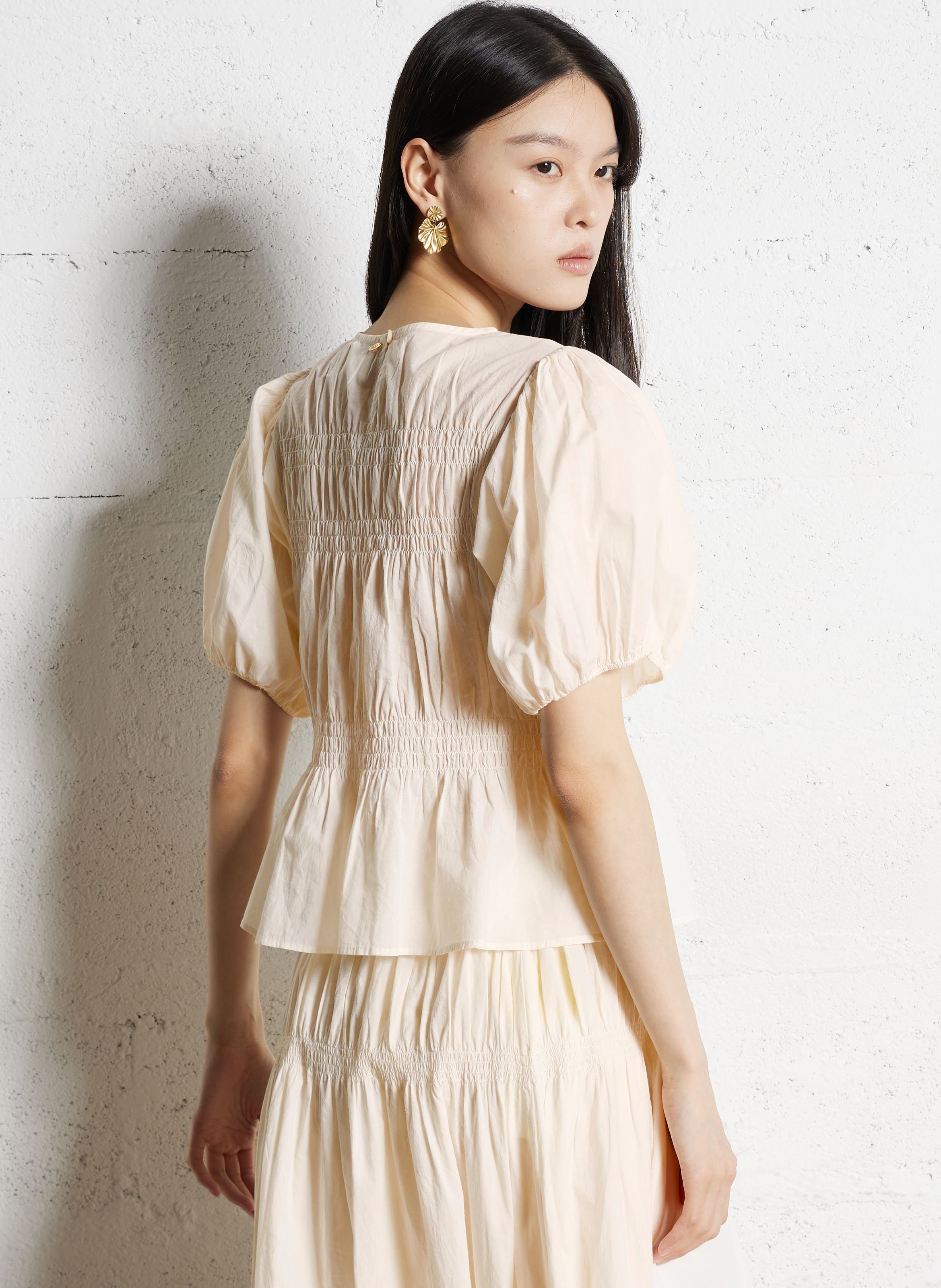 Aimee - Gestreiftes Oberteil ANTIK BATIK Weiss