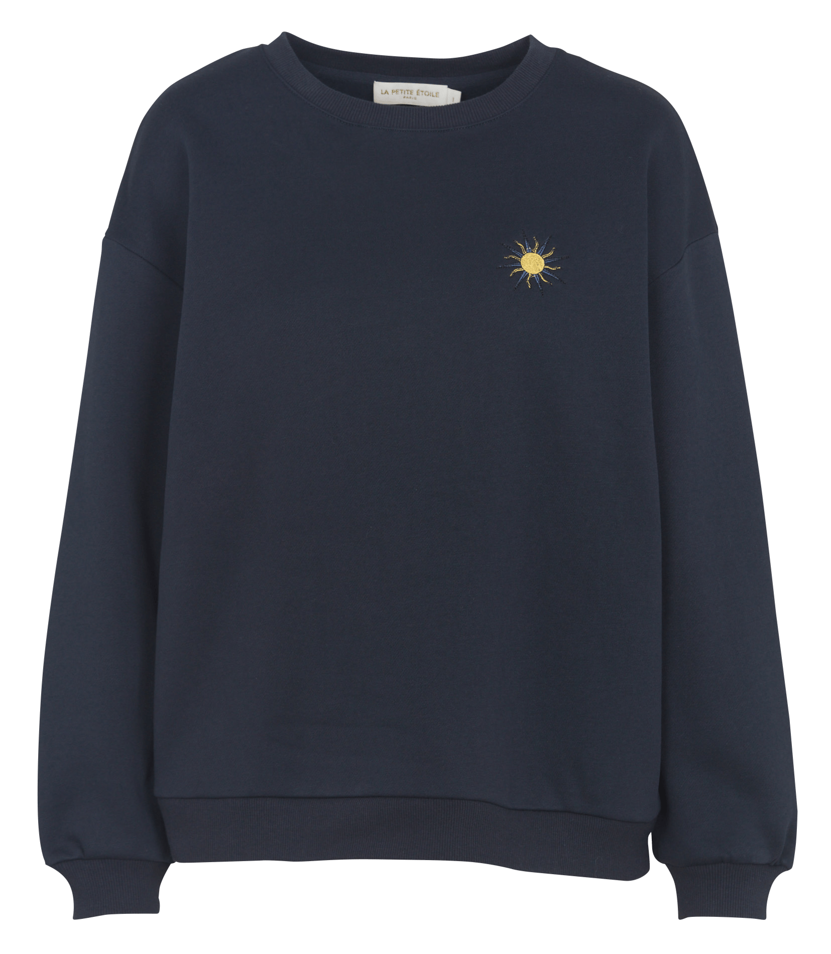 Straight-cut cotton-blend sweater with round neck LA PETITE ETOILE