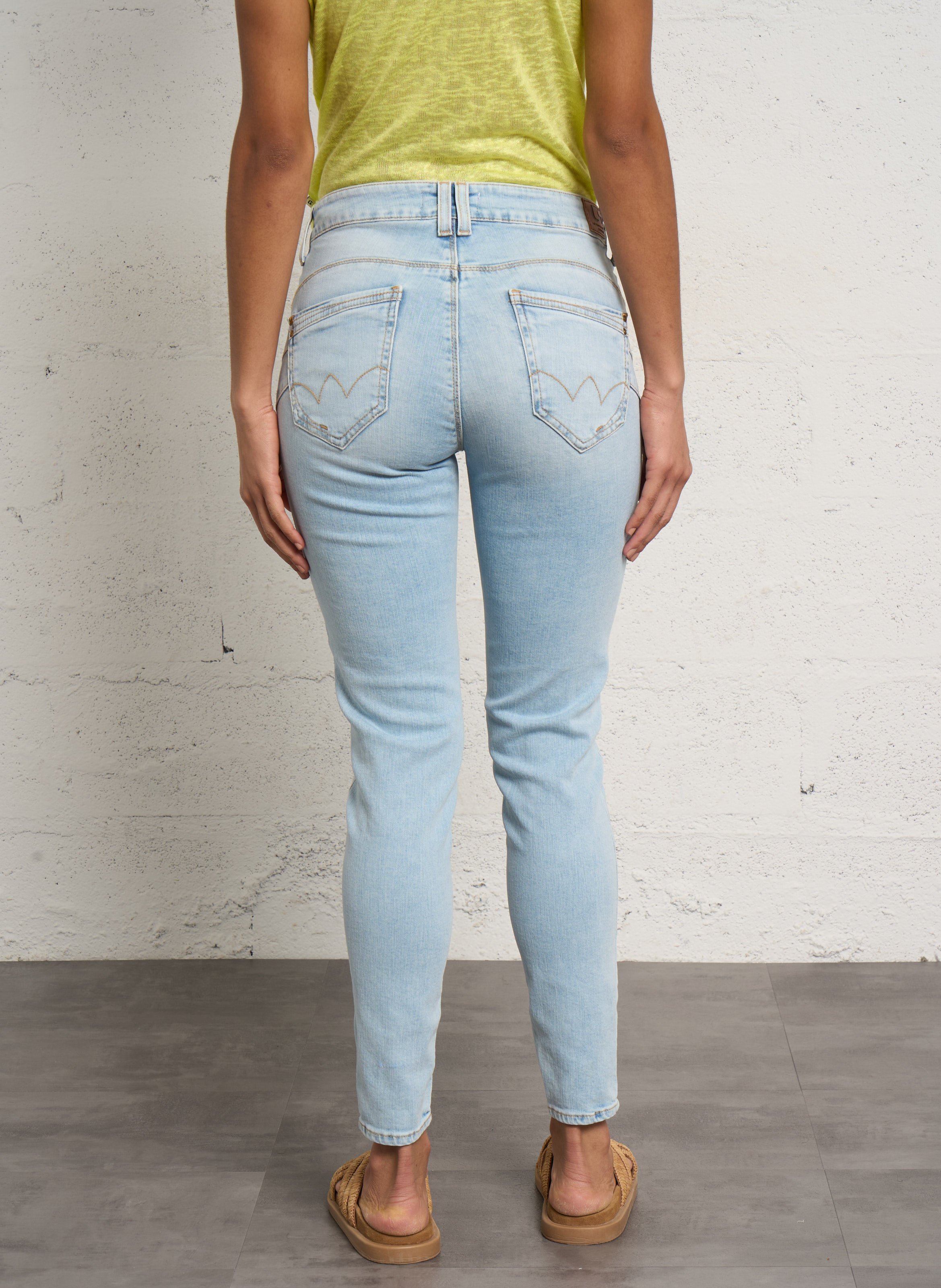 Jean slim  LE TEMPS DES CERISES Bleu