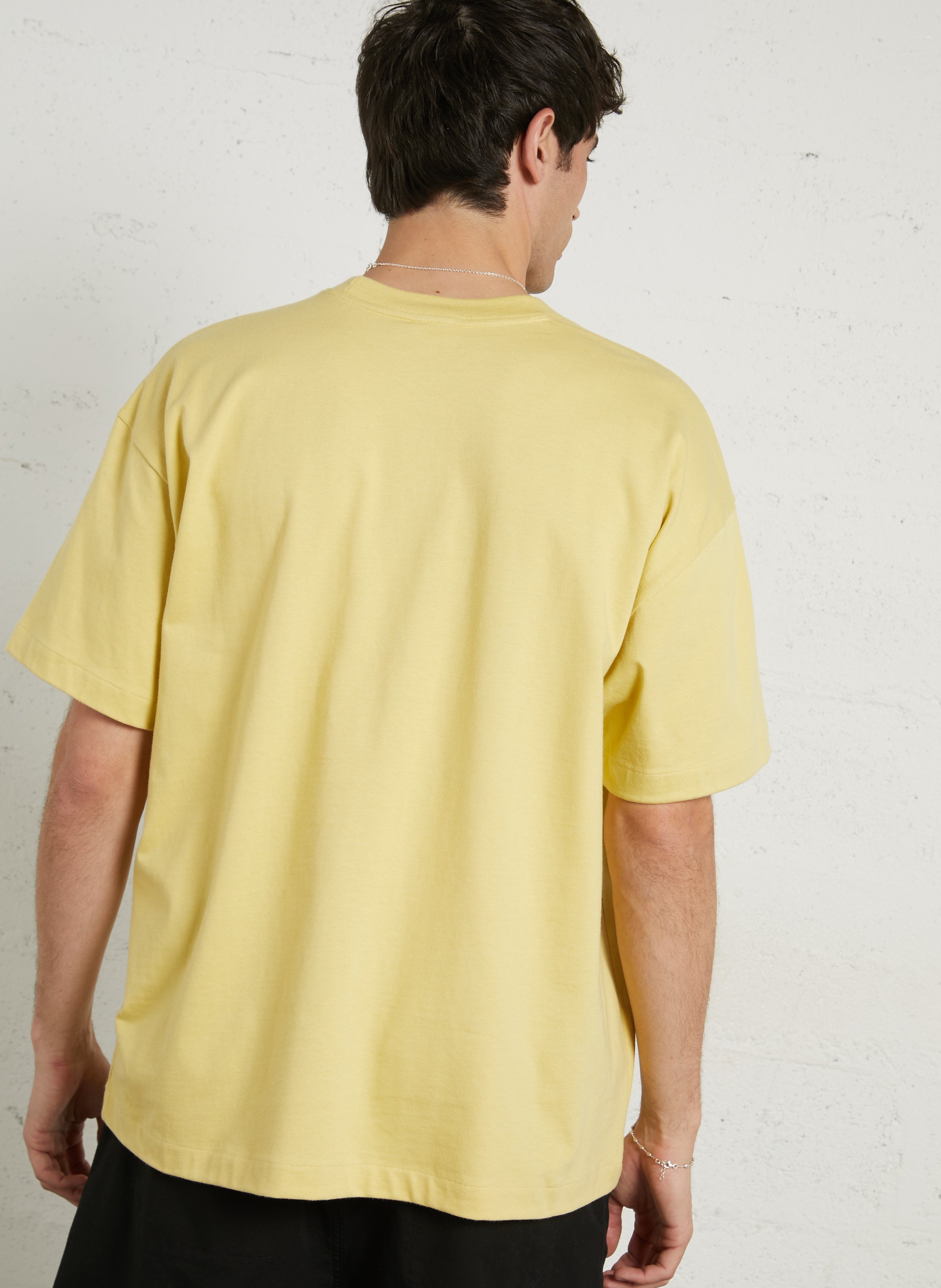 Loose-fit round-neck cotton T-shirt THE NORTH FACE Yellow