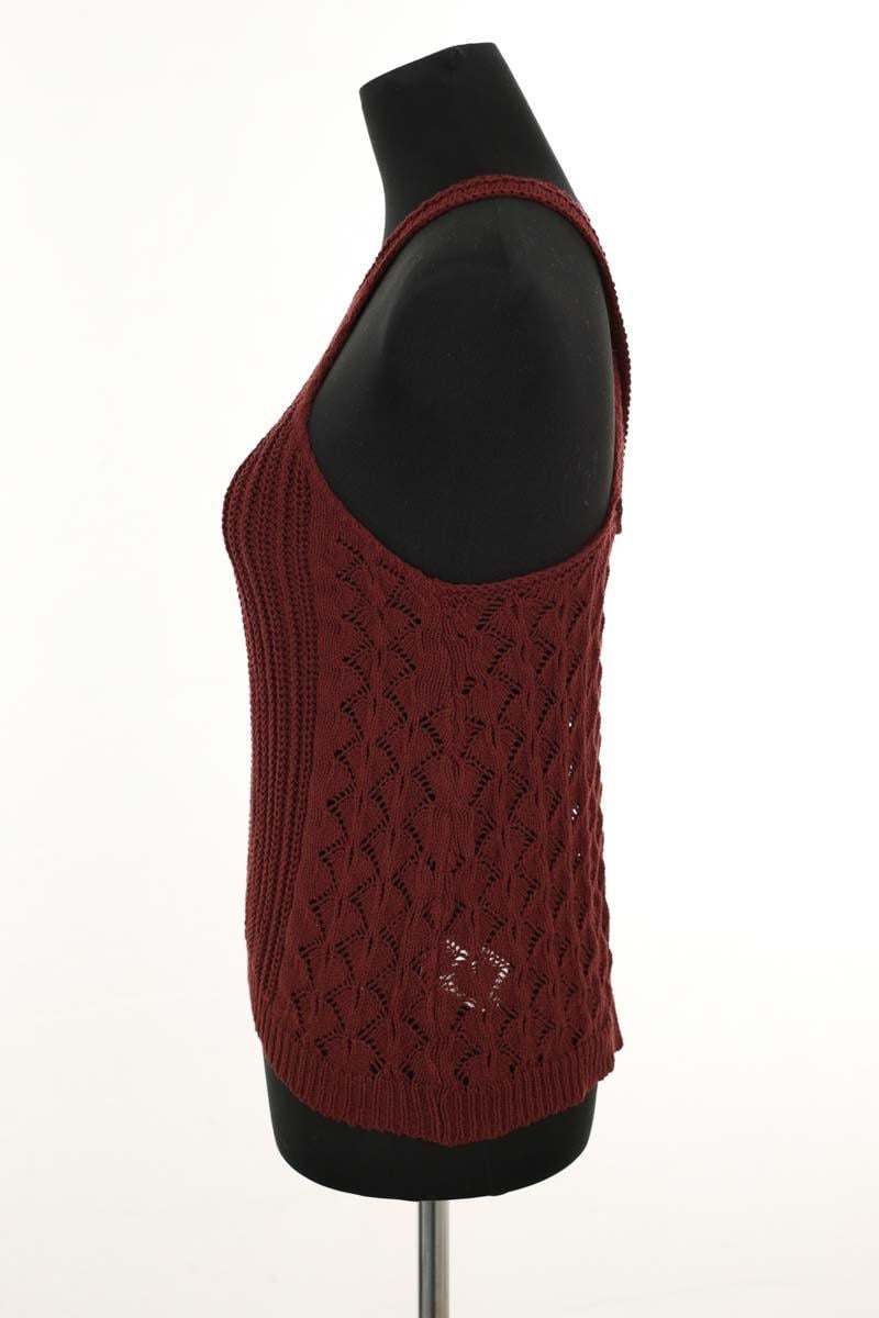 Top sans manche SEZANE - Seconde main Rouge