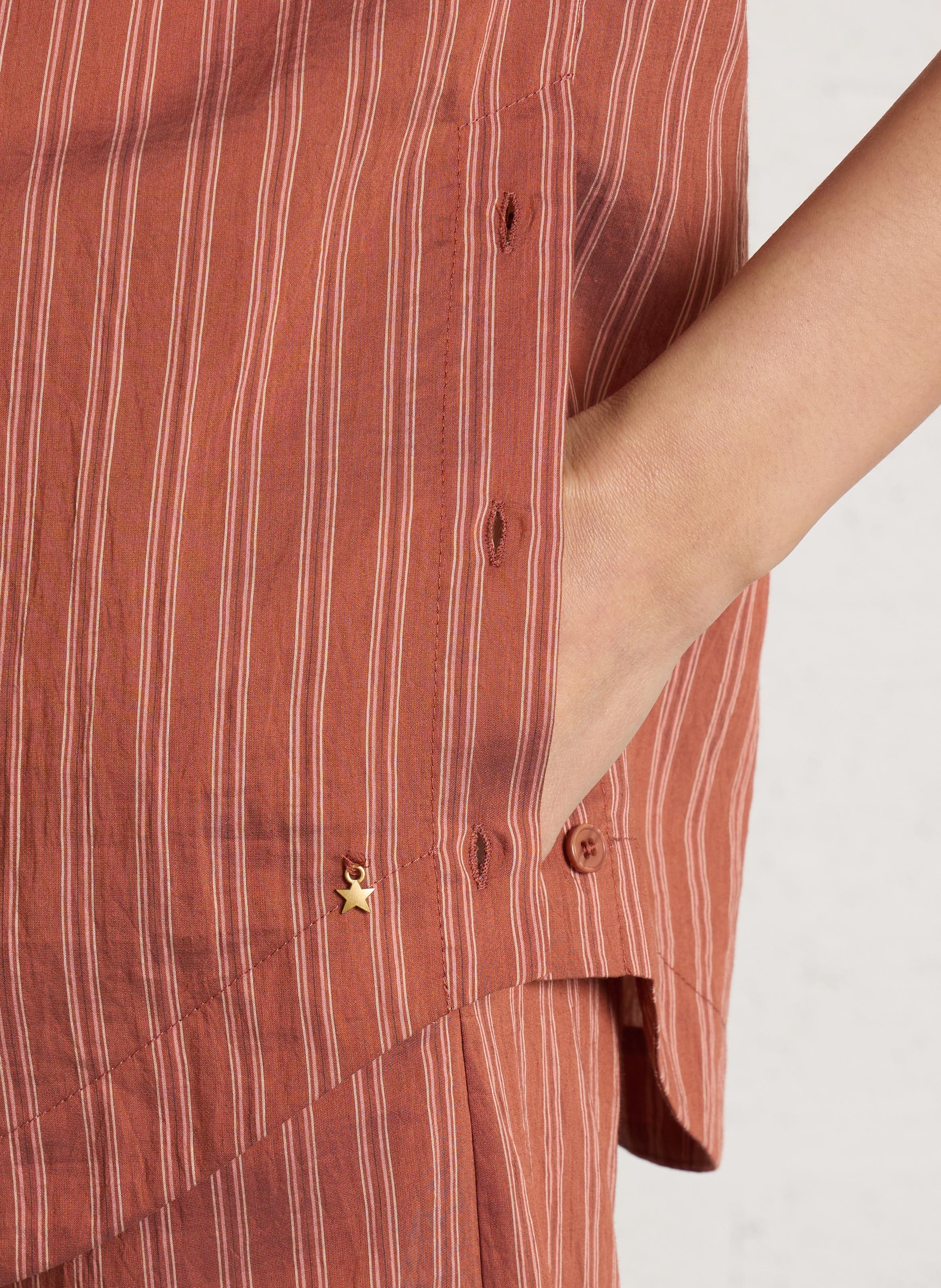 Leinenhemd DES PETITS HAUTS Rosa