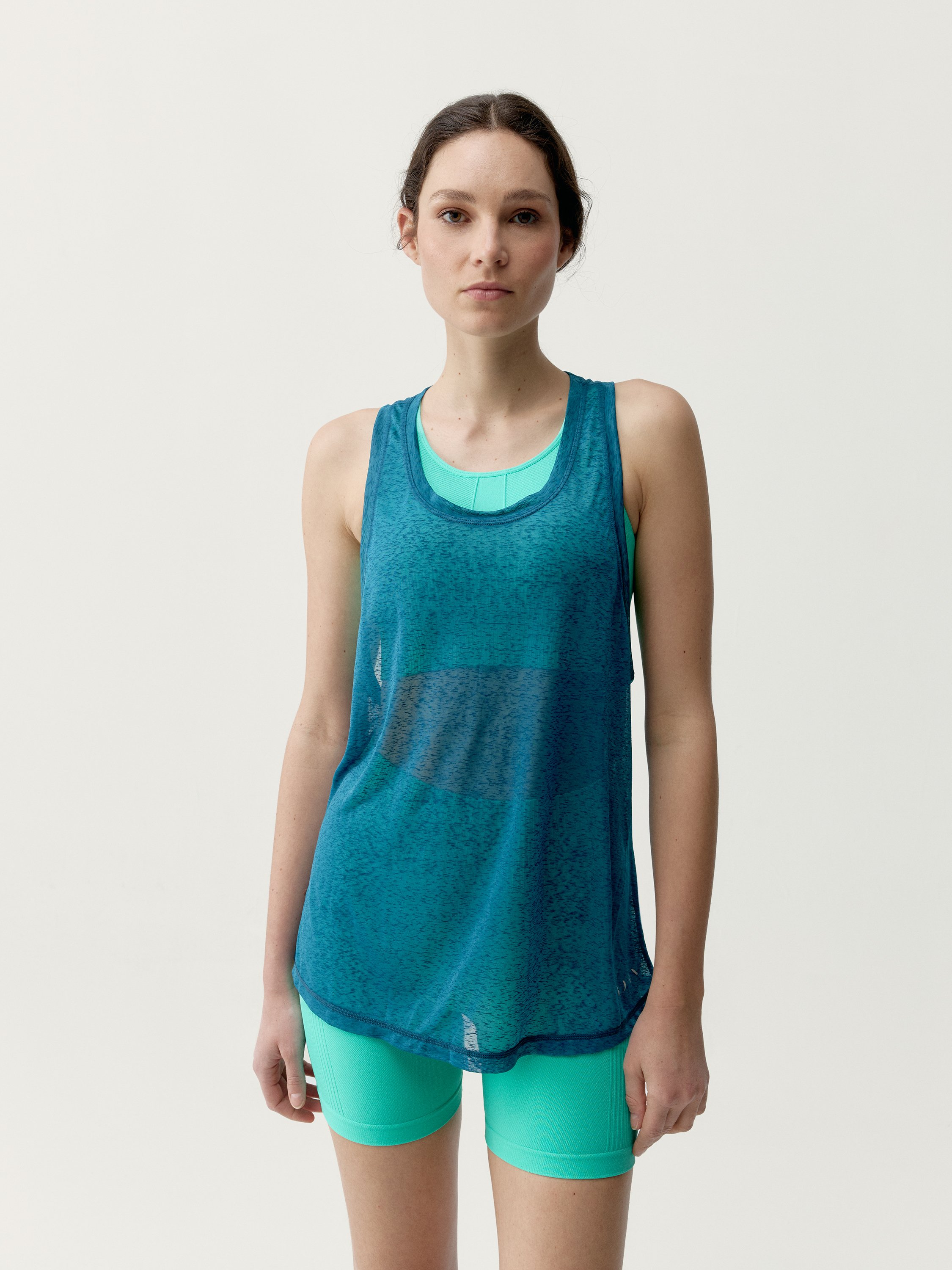 Sleeveless Performance Sports T-Shirt BORN Green