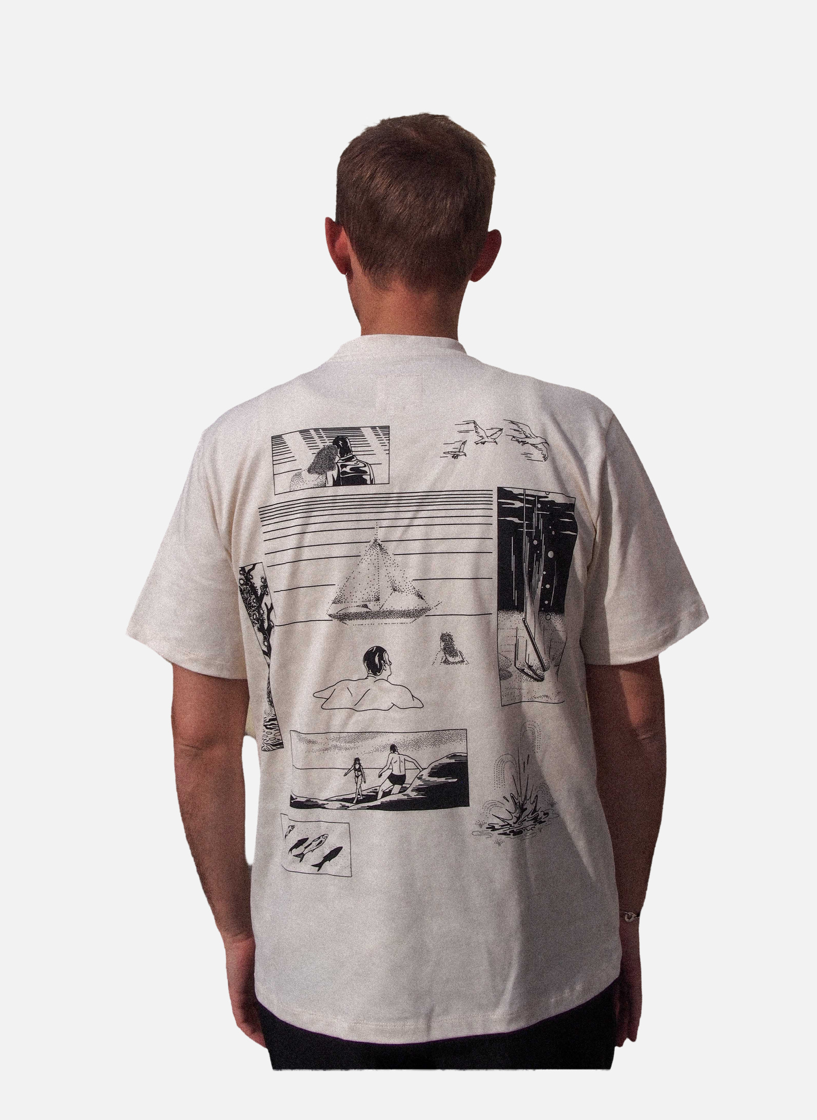 Oversized T-shirt YORK MERCERON | White Noyoco Men