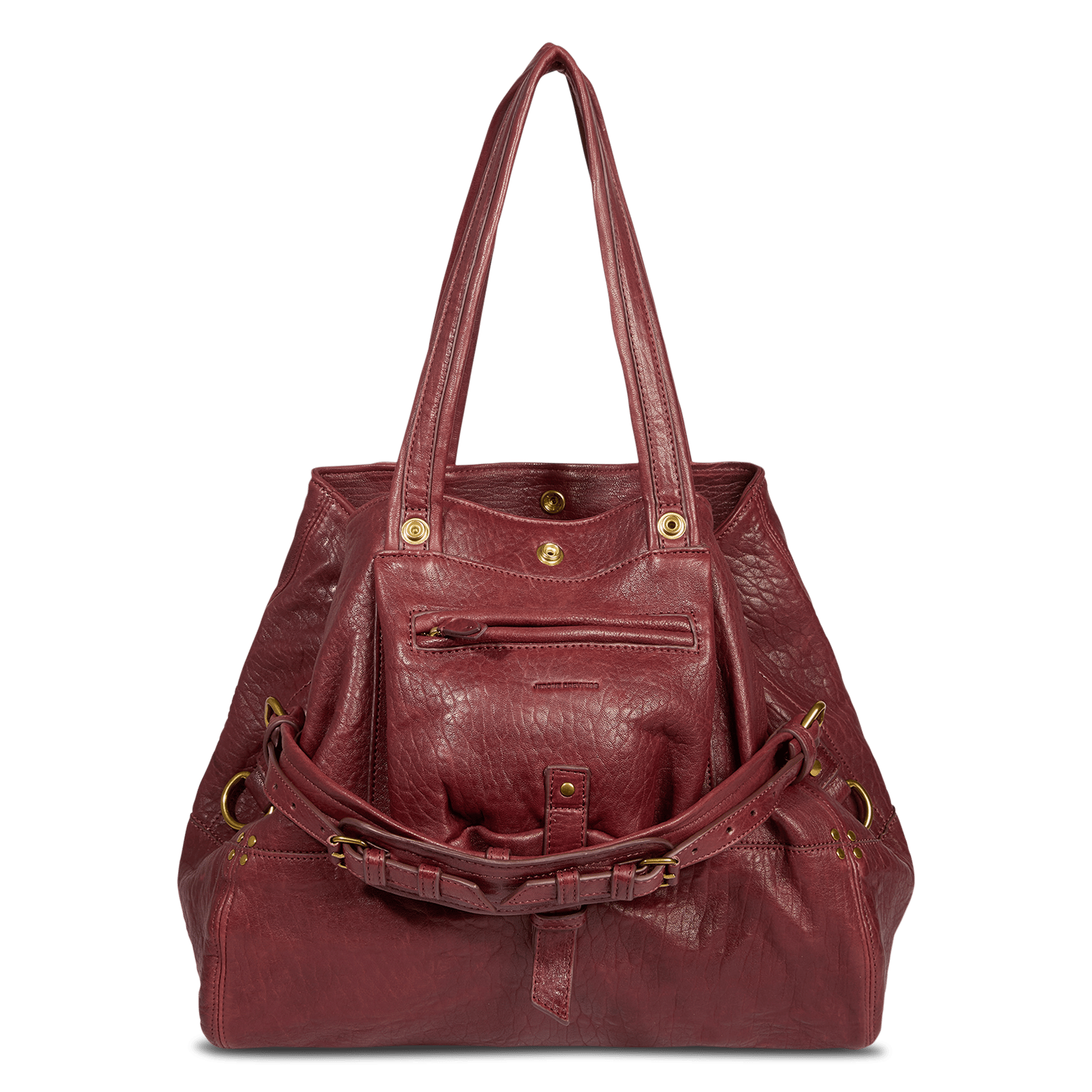Leather tote bag JEROME DREYFUSS