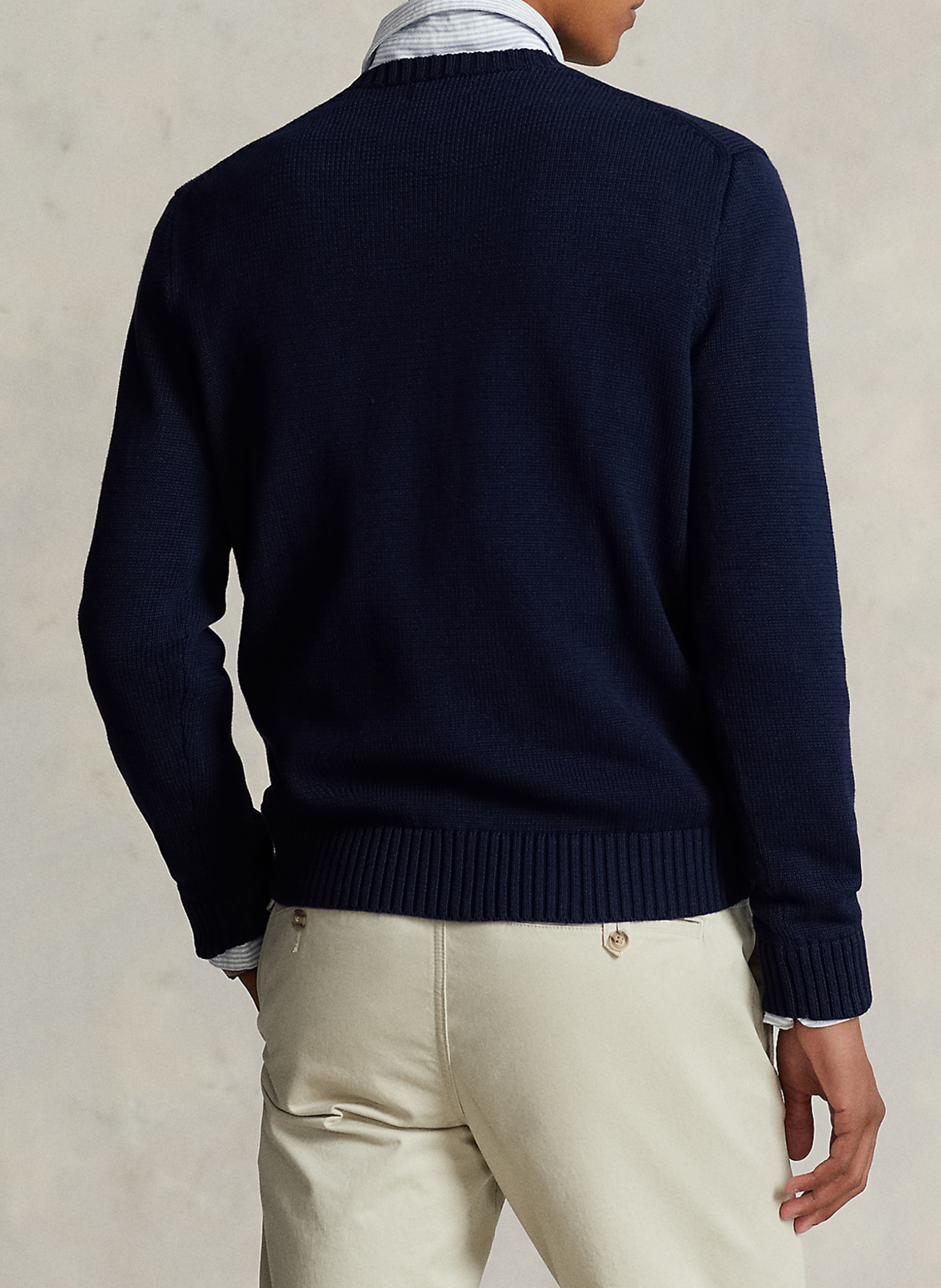 Rundhalspullover aus Baumwolle POLO RALPH LAUREN Blau