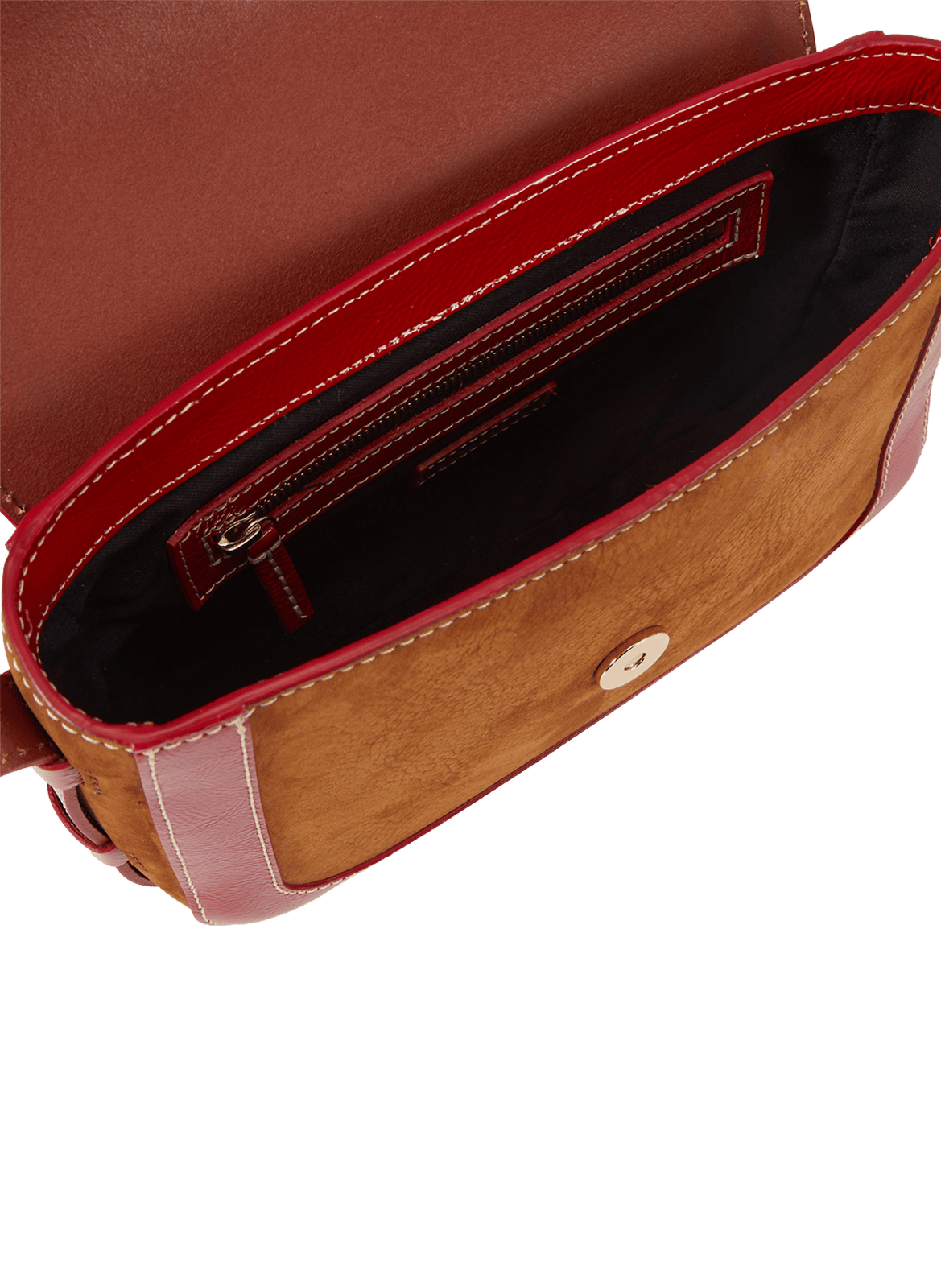 Leather shoulder bag HERBERT FRERE SOEUR Brown