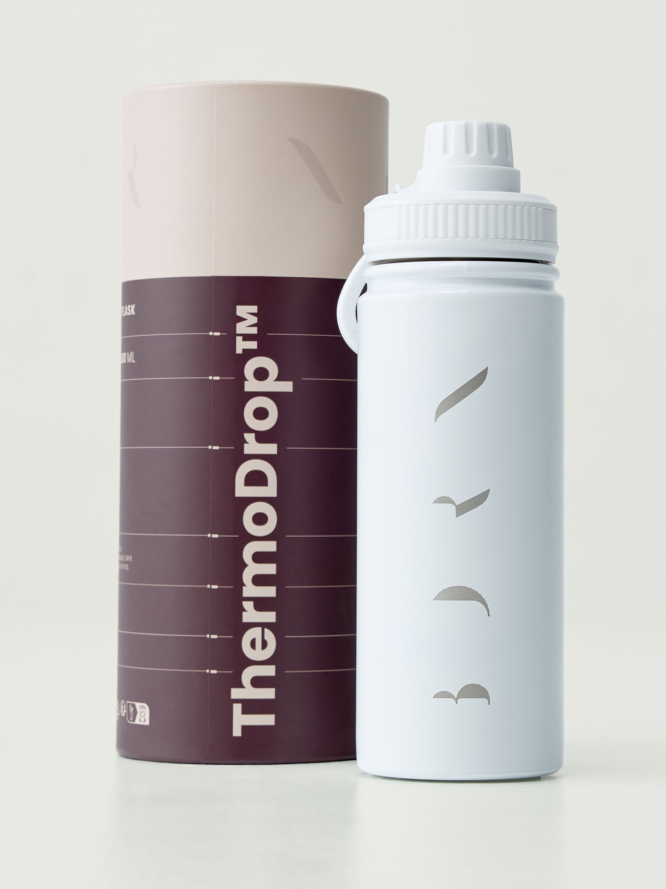 Sports water bottle BORN White