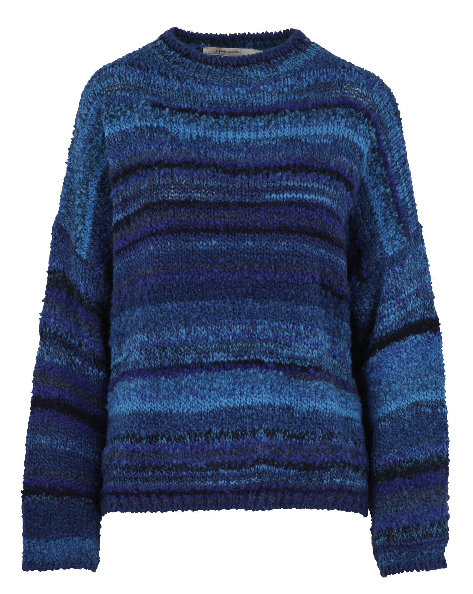 Loose-fit round-neck sweater LA FEE MARABOUTEE Blue