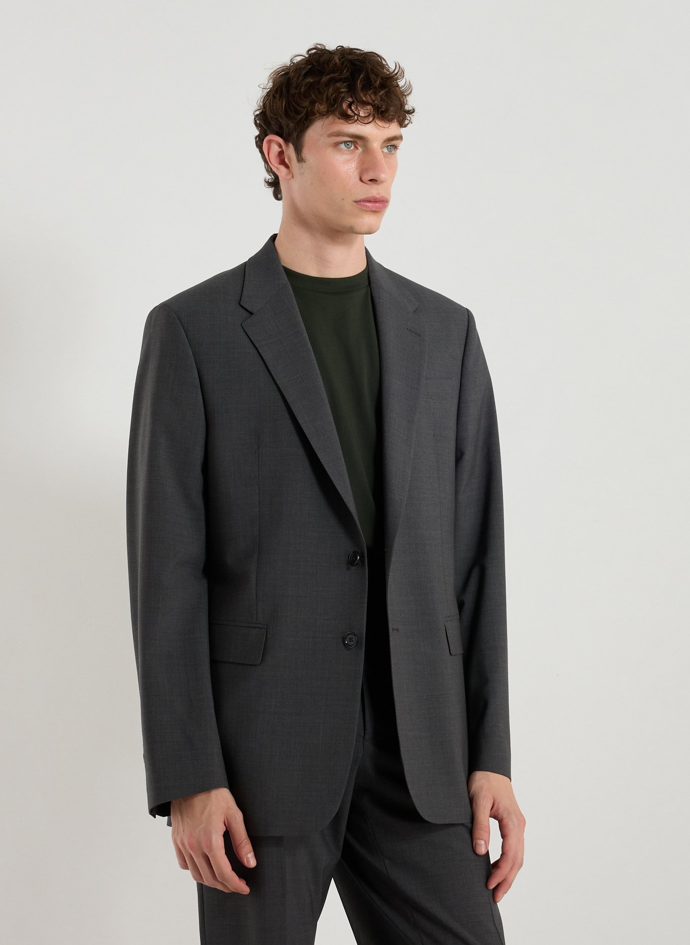 Mixed wool suit jacket from dostum-d. AU PRINTEMPS PARIS Grey