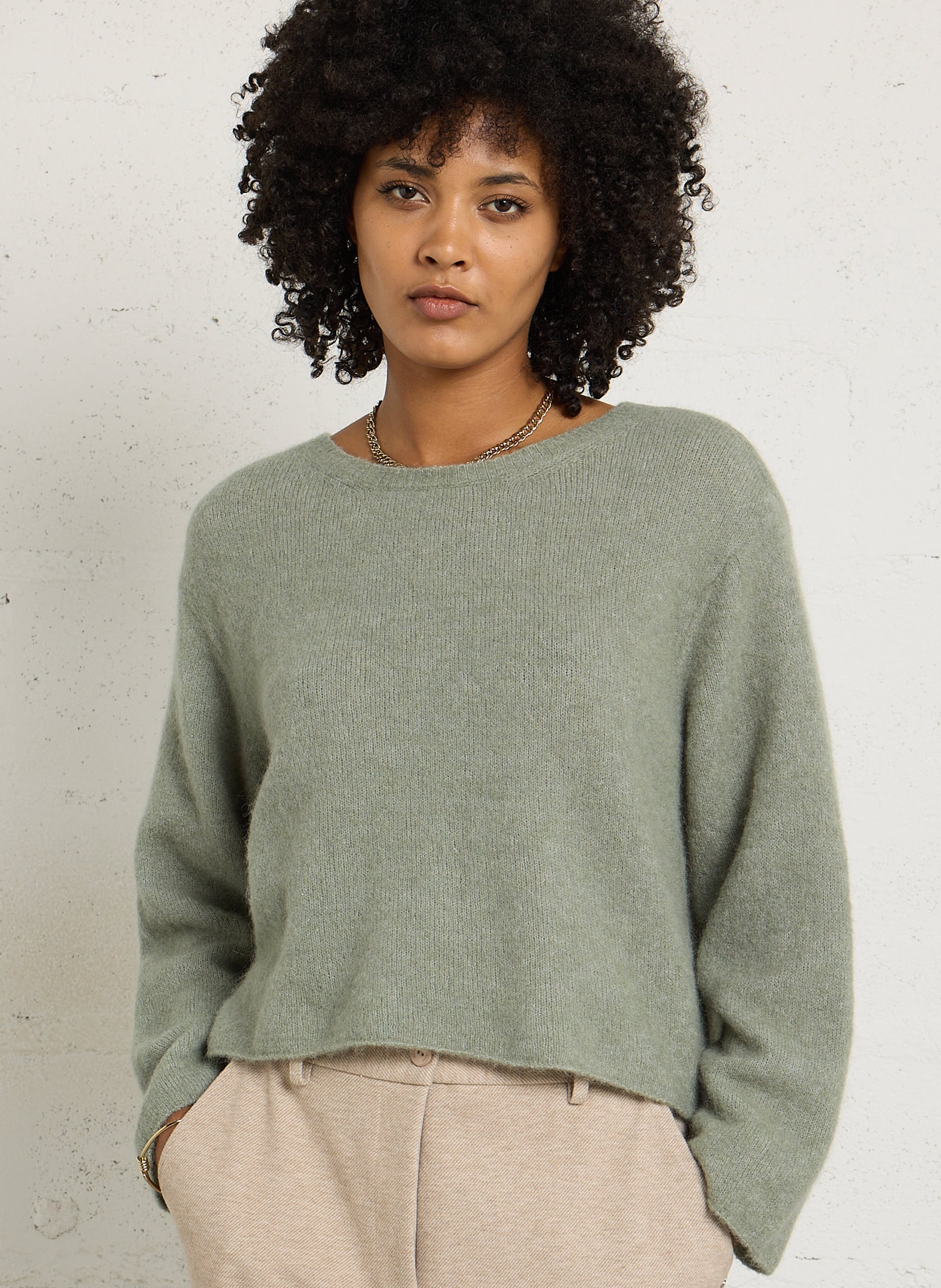 Pull droit col rond AMERICAN VINTAGE