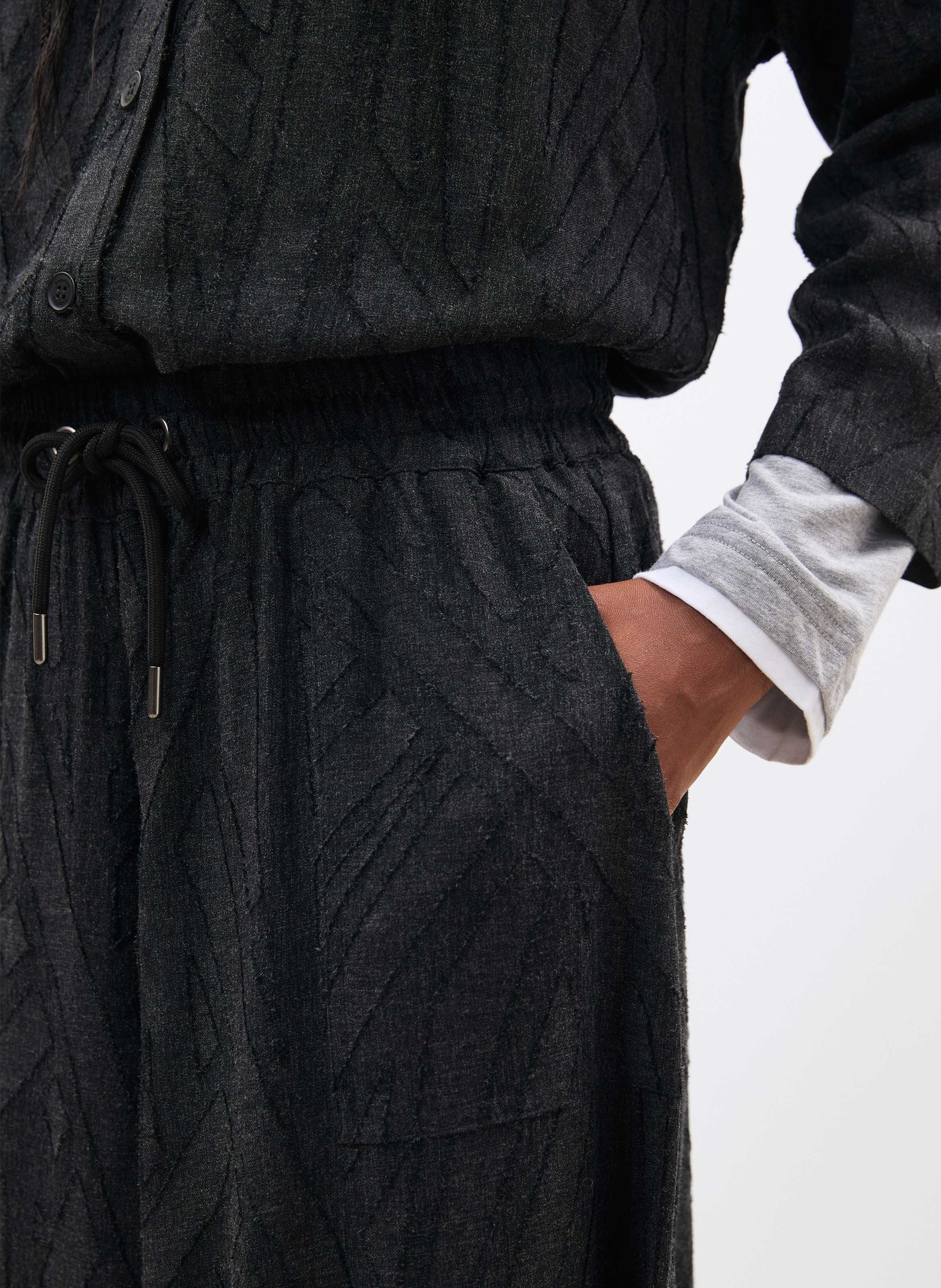 Cropped cotton jeans HUMILITY Black