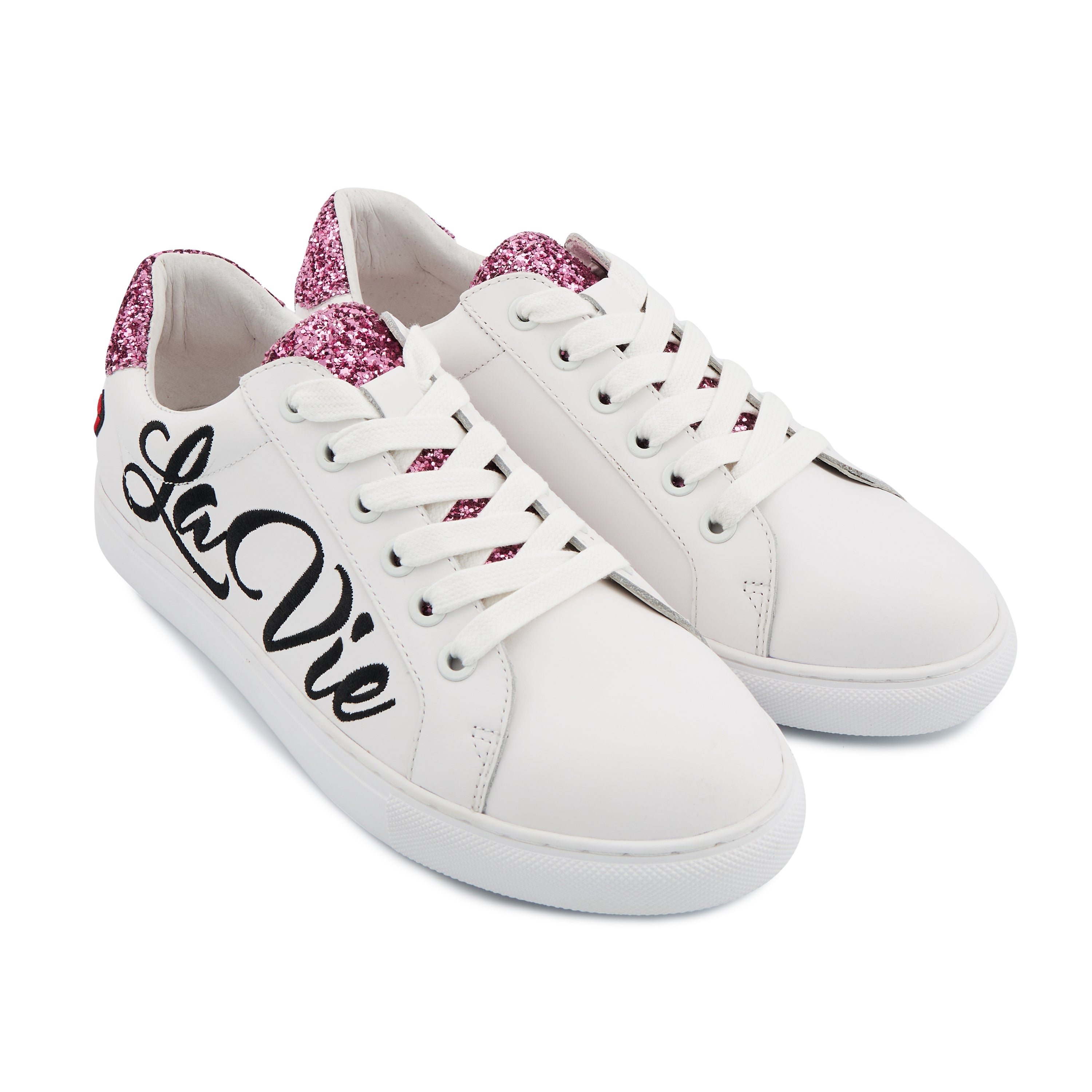 Leather sneakers BONS BAISERS PARIS White