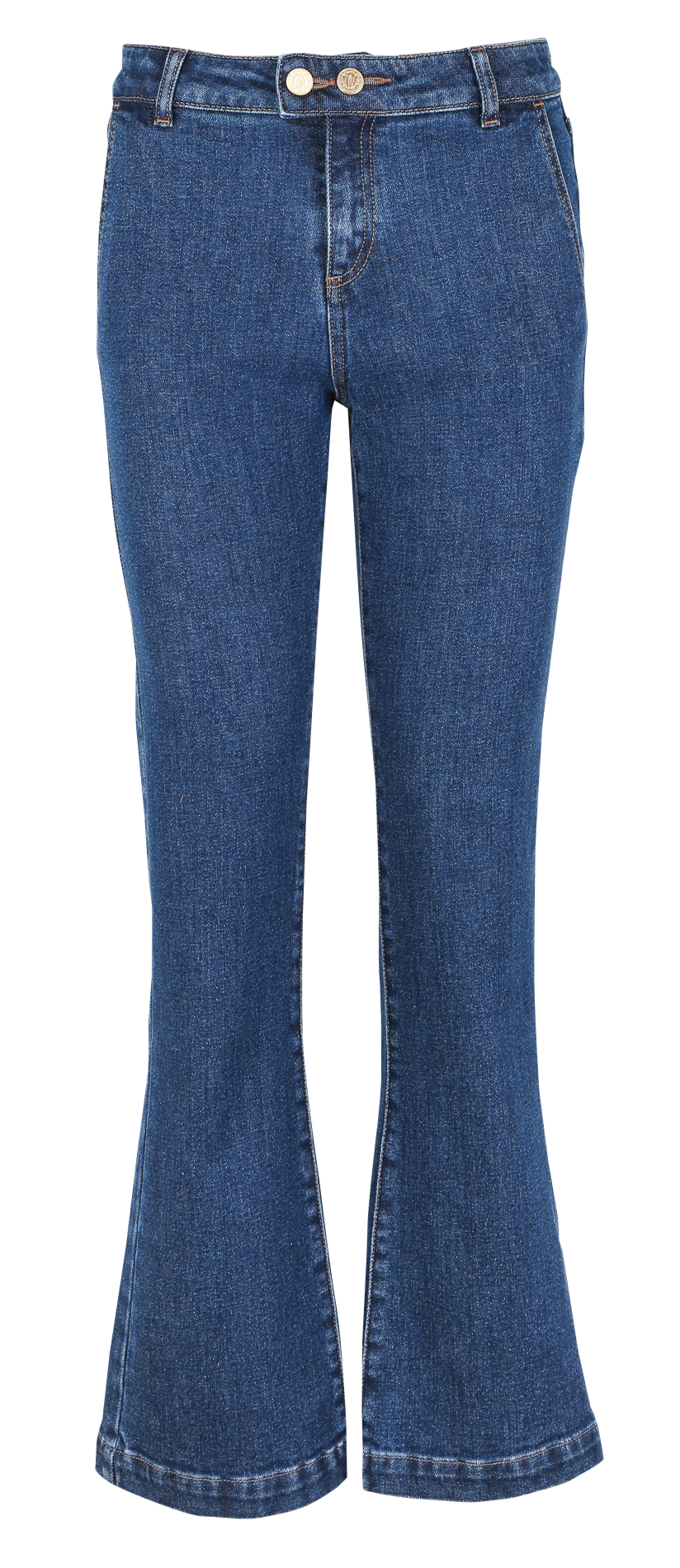 Jean flare en coton mélangé I CODE Bleu