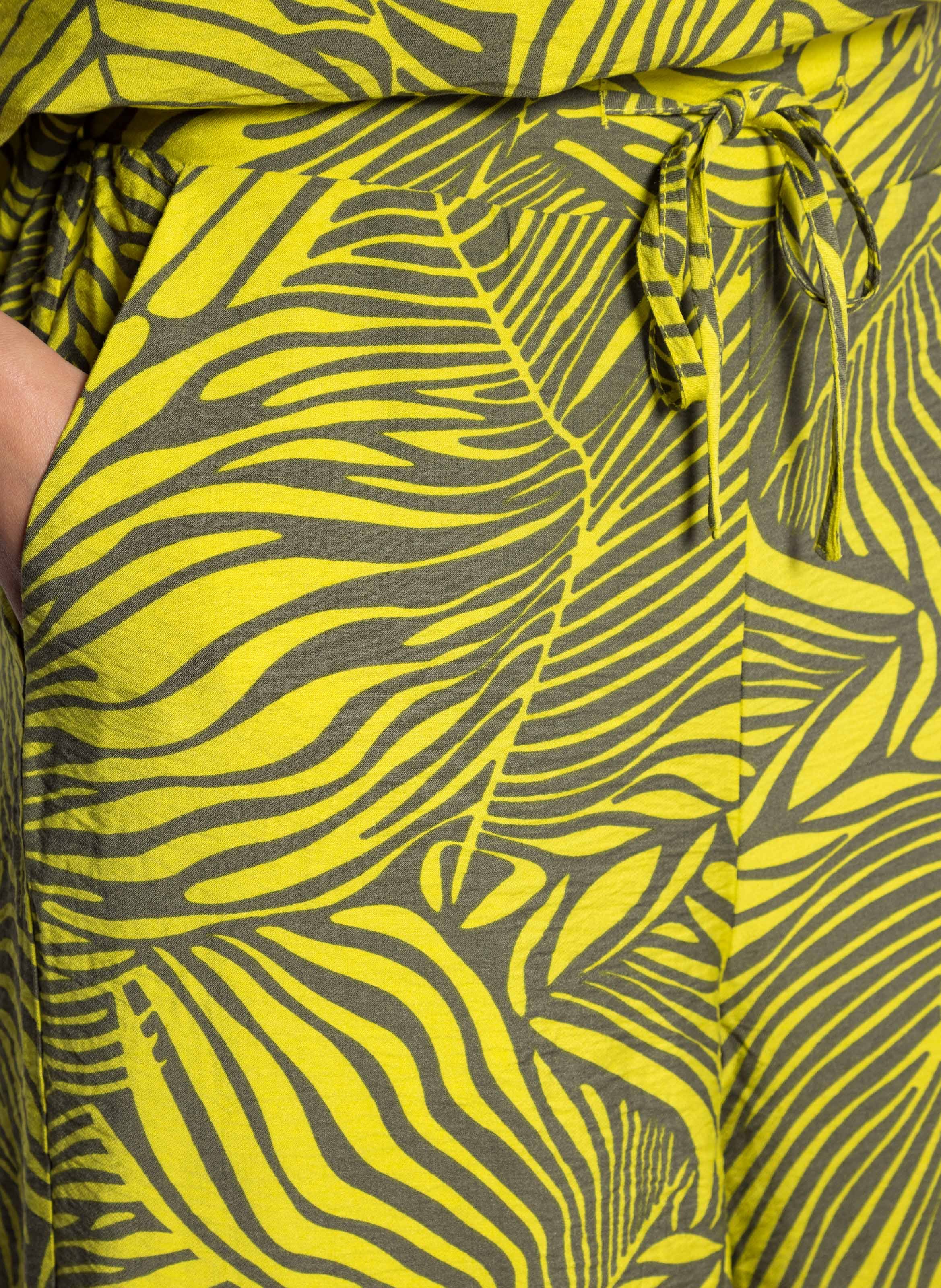 Pantalon large imprimé VILA Vert