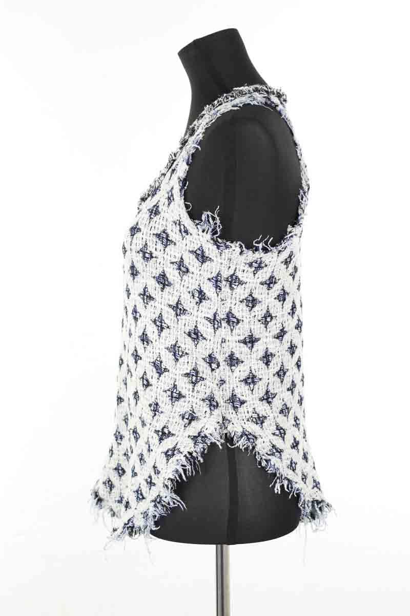 Sleeveless cotton top IRO - Seconde Main Blue