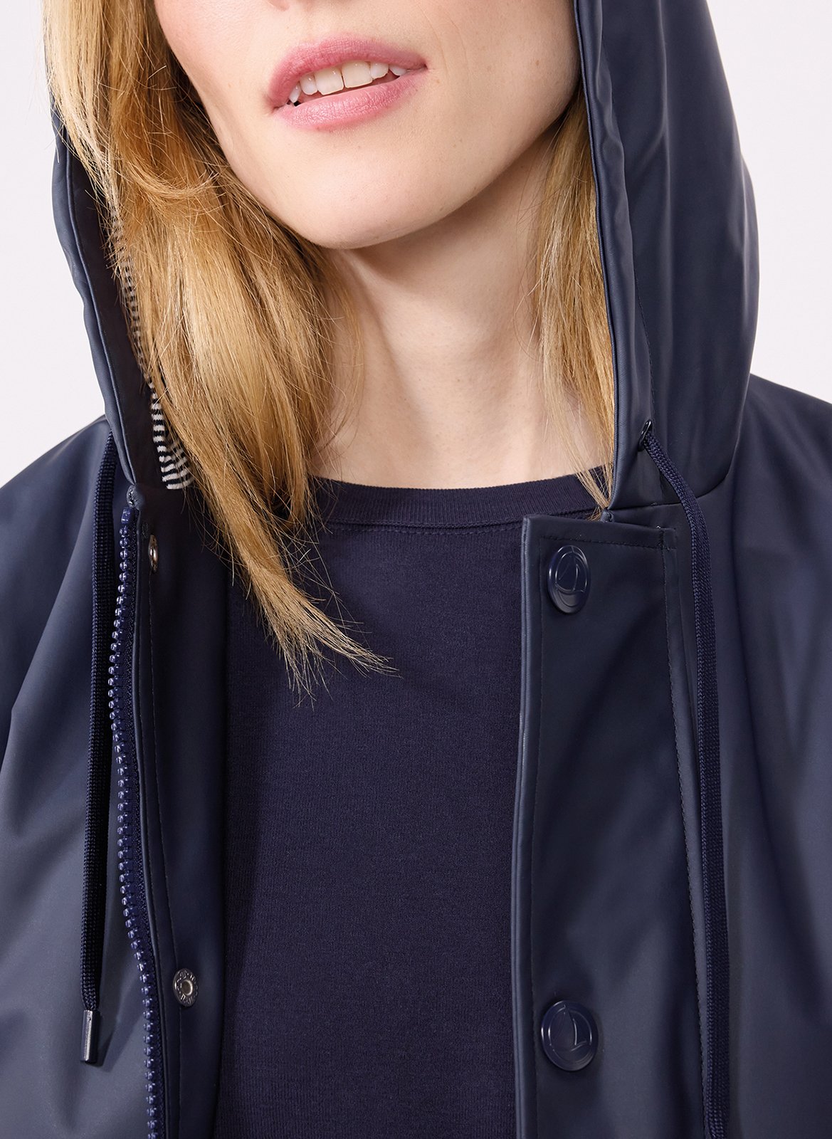 Imperméable à capuche PETIT BATEAU Bleu