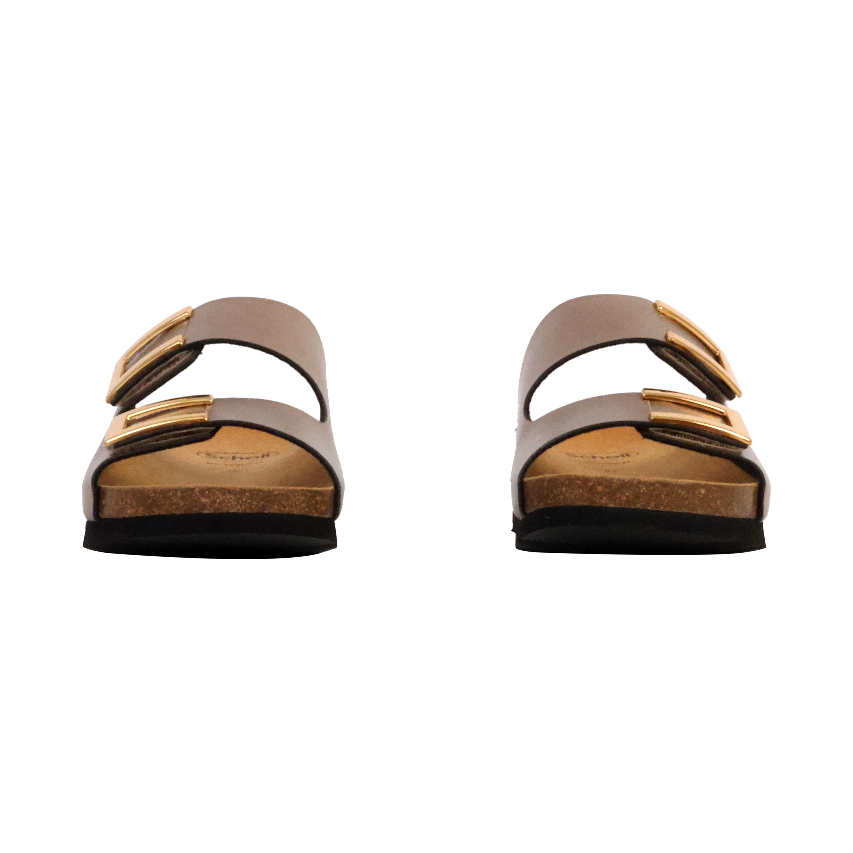 Slip-on wedge mules Monterey 2 Straps SCHOLL Brown