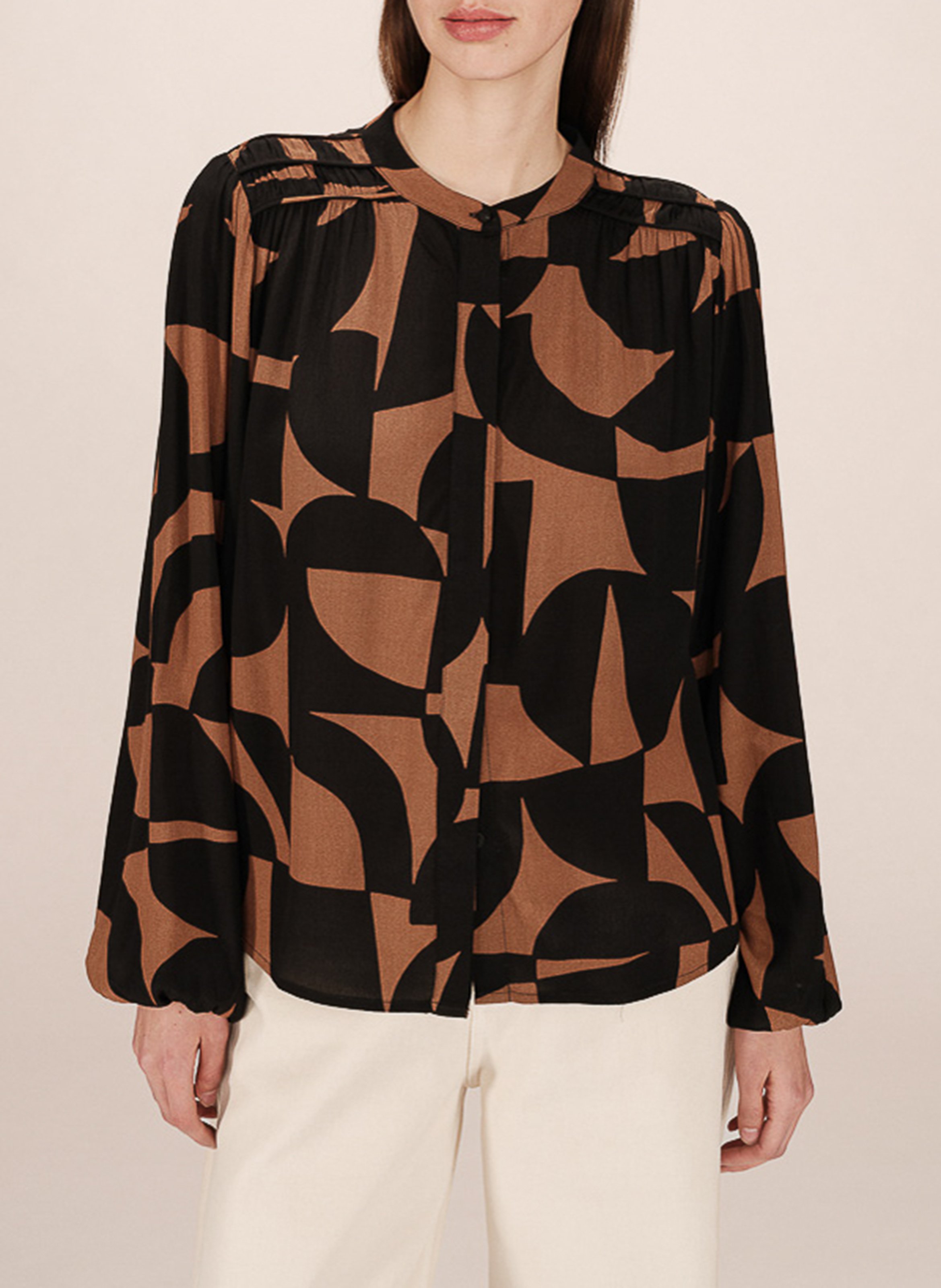 Gerade geschnittene Bluse mit Print GRACE ET MILA