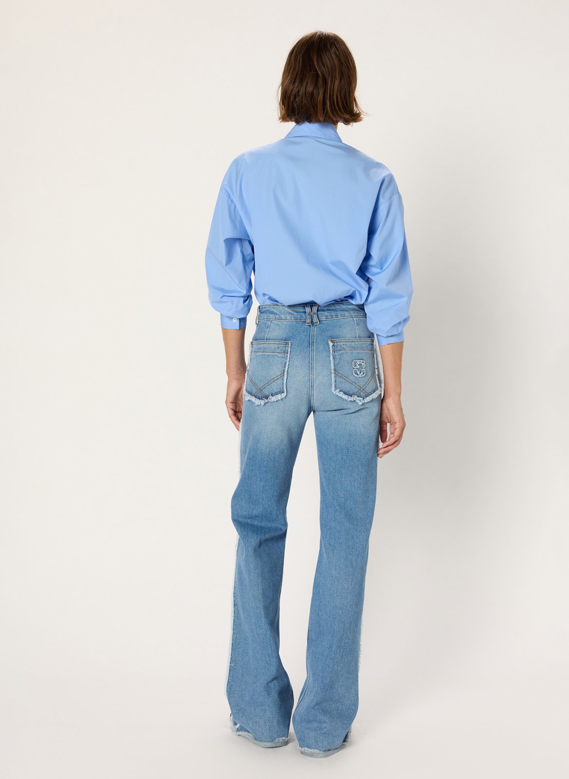 Chemise col classique en coton GERARD DAREL Bleu