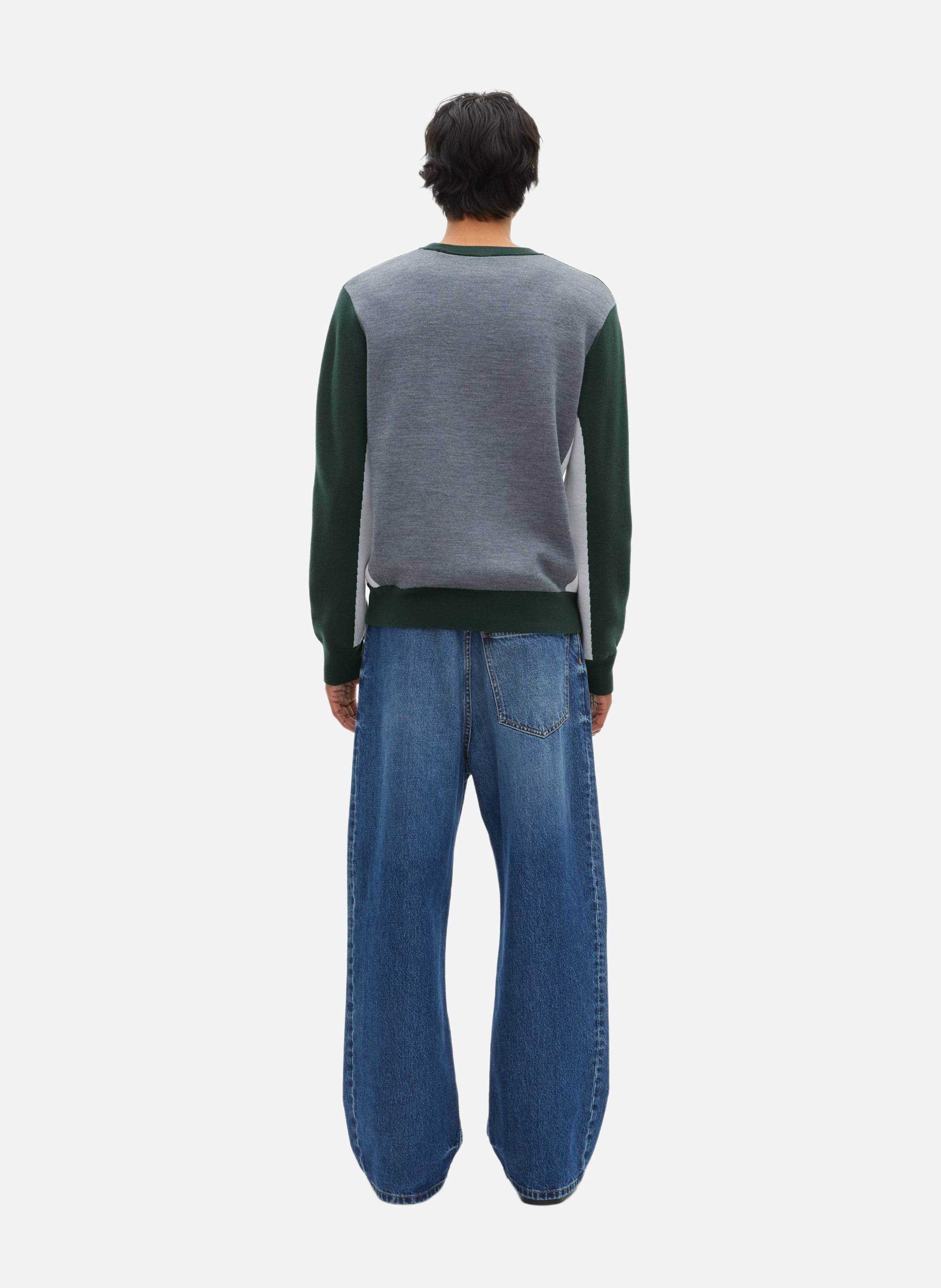 Sweater with color contrasts THE KOOPLES Grey