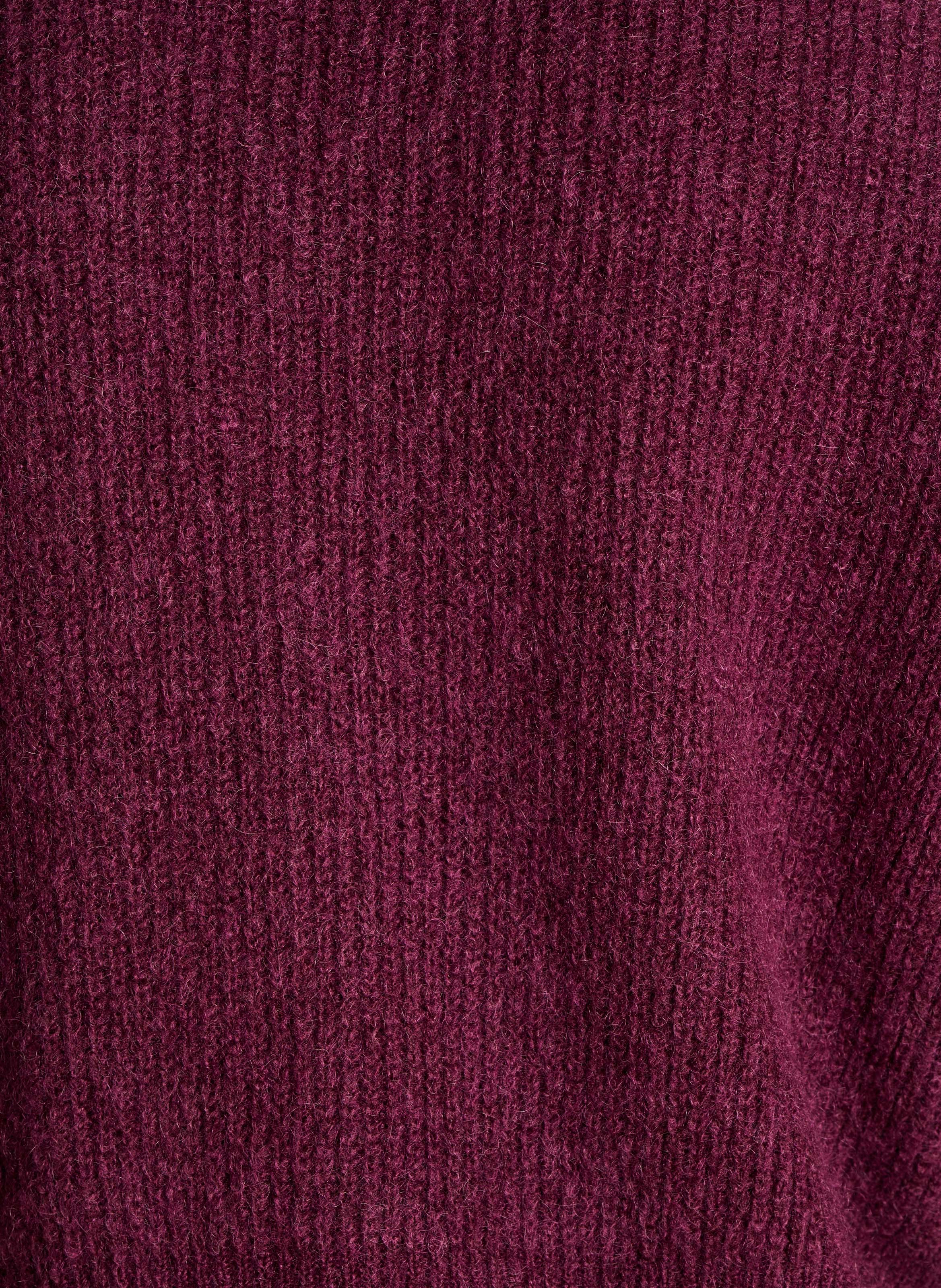 Gerade geschnittener Rundhalspullover aus Strick LA FEE MARABOUTEE Violett