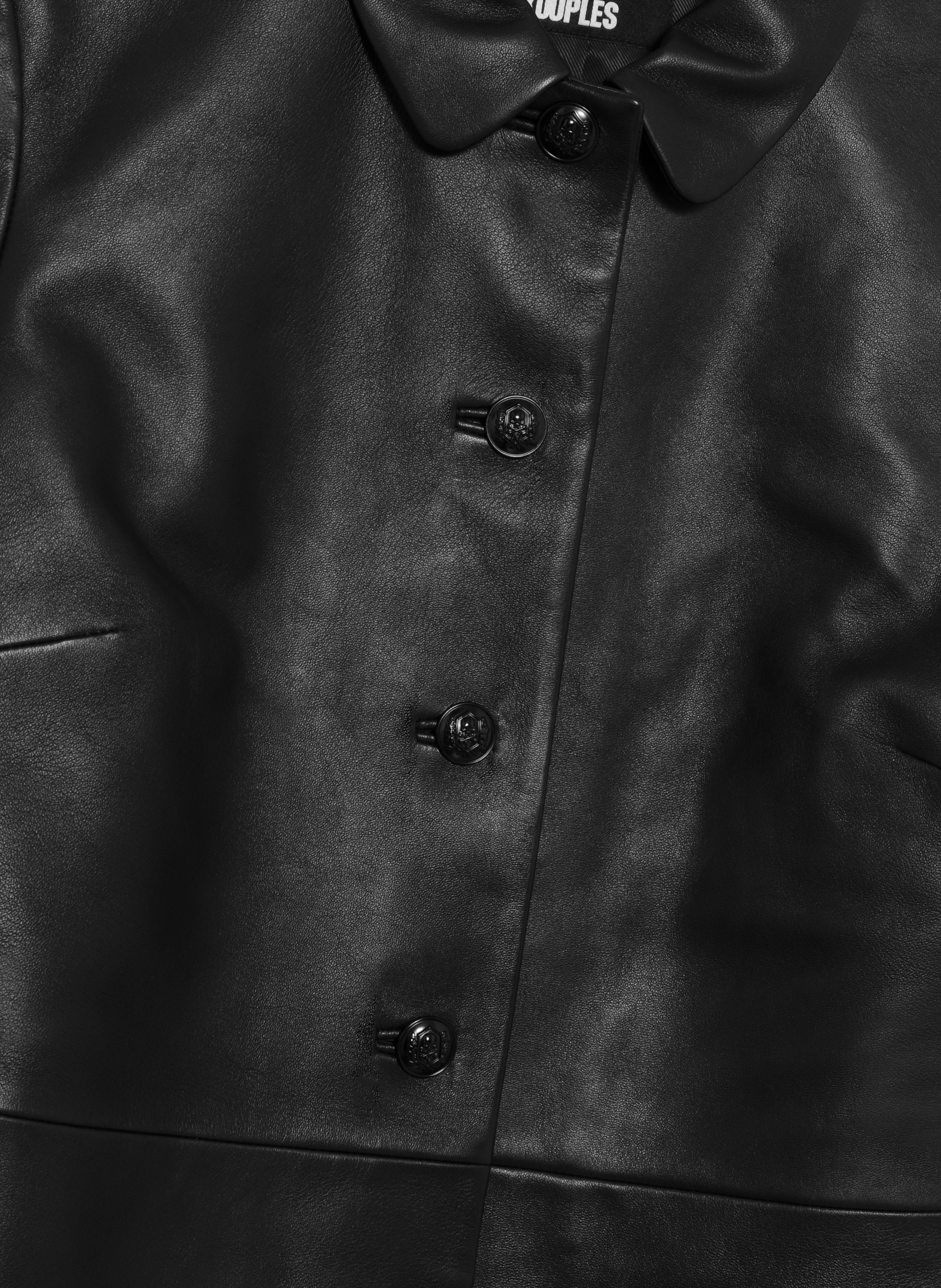 Short leather dress THE KOOPLES Black