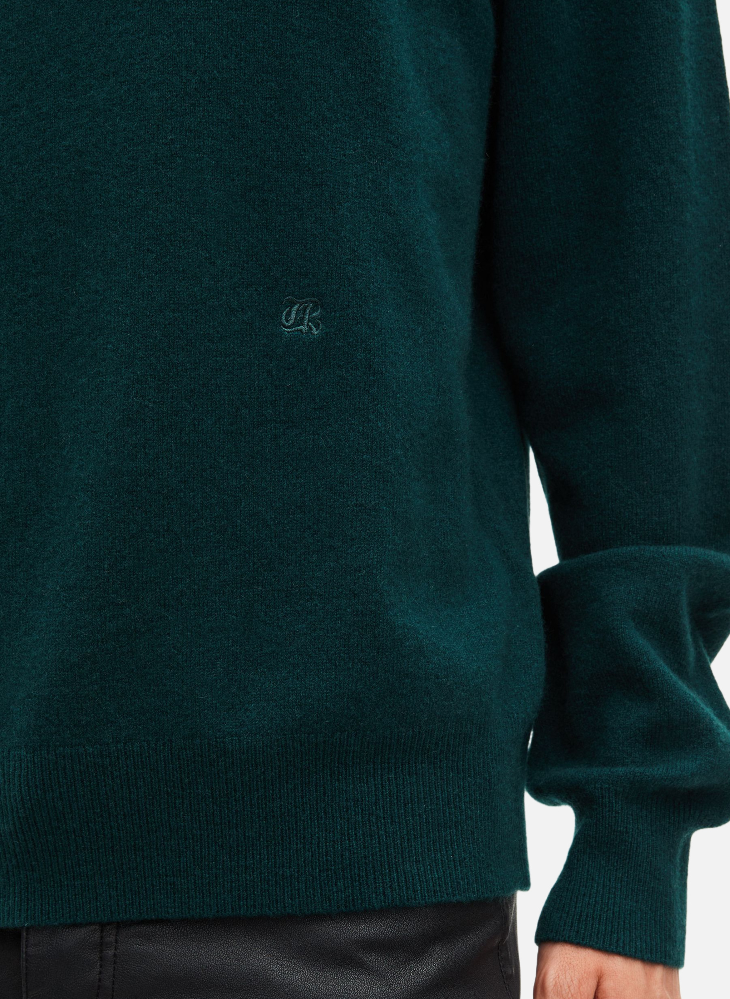 Belted cashmere sweater THE KOOPLES Green