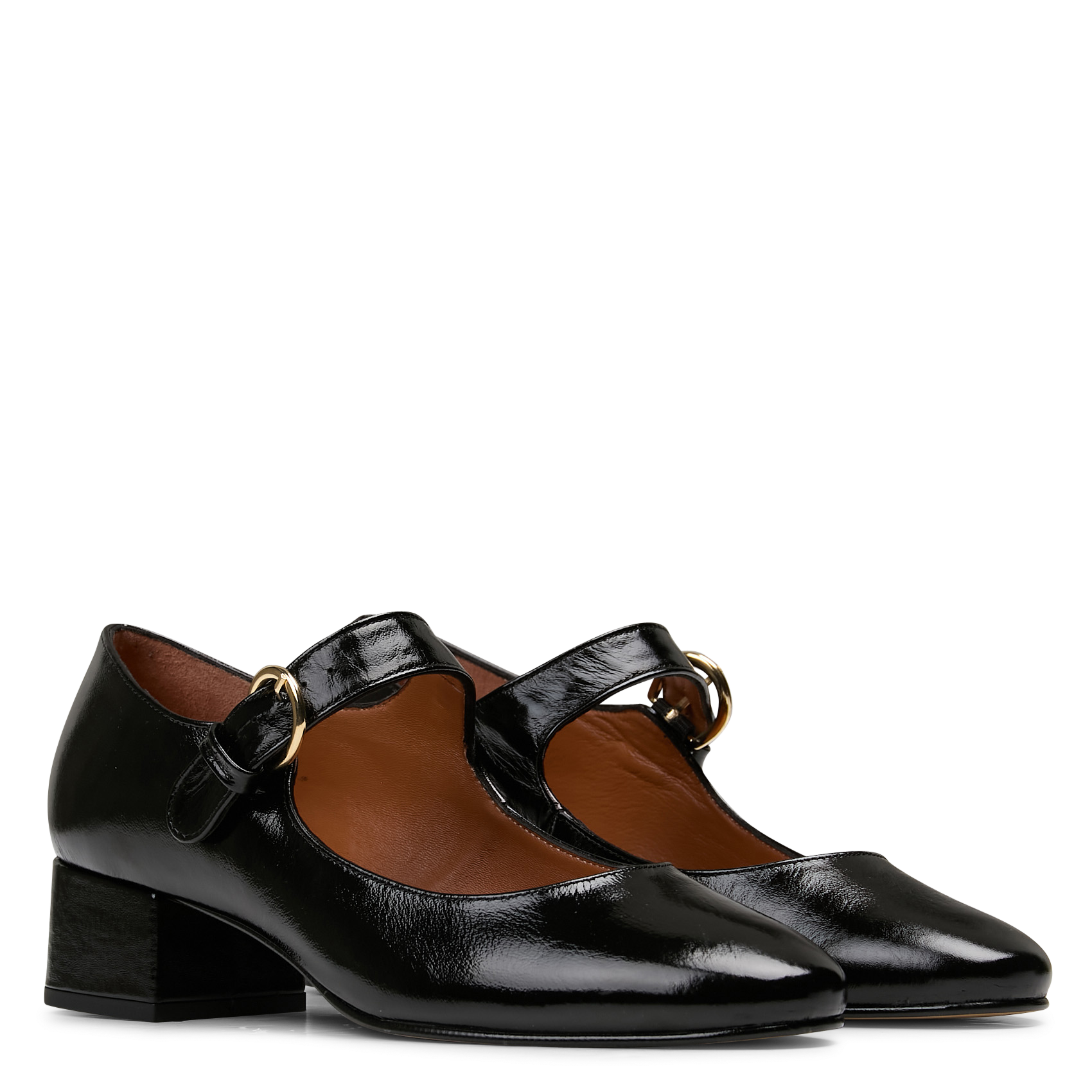 Babies vernies à talons en cuir MELLOW YELLOW Noir