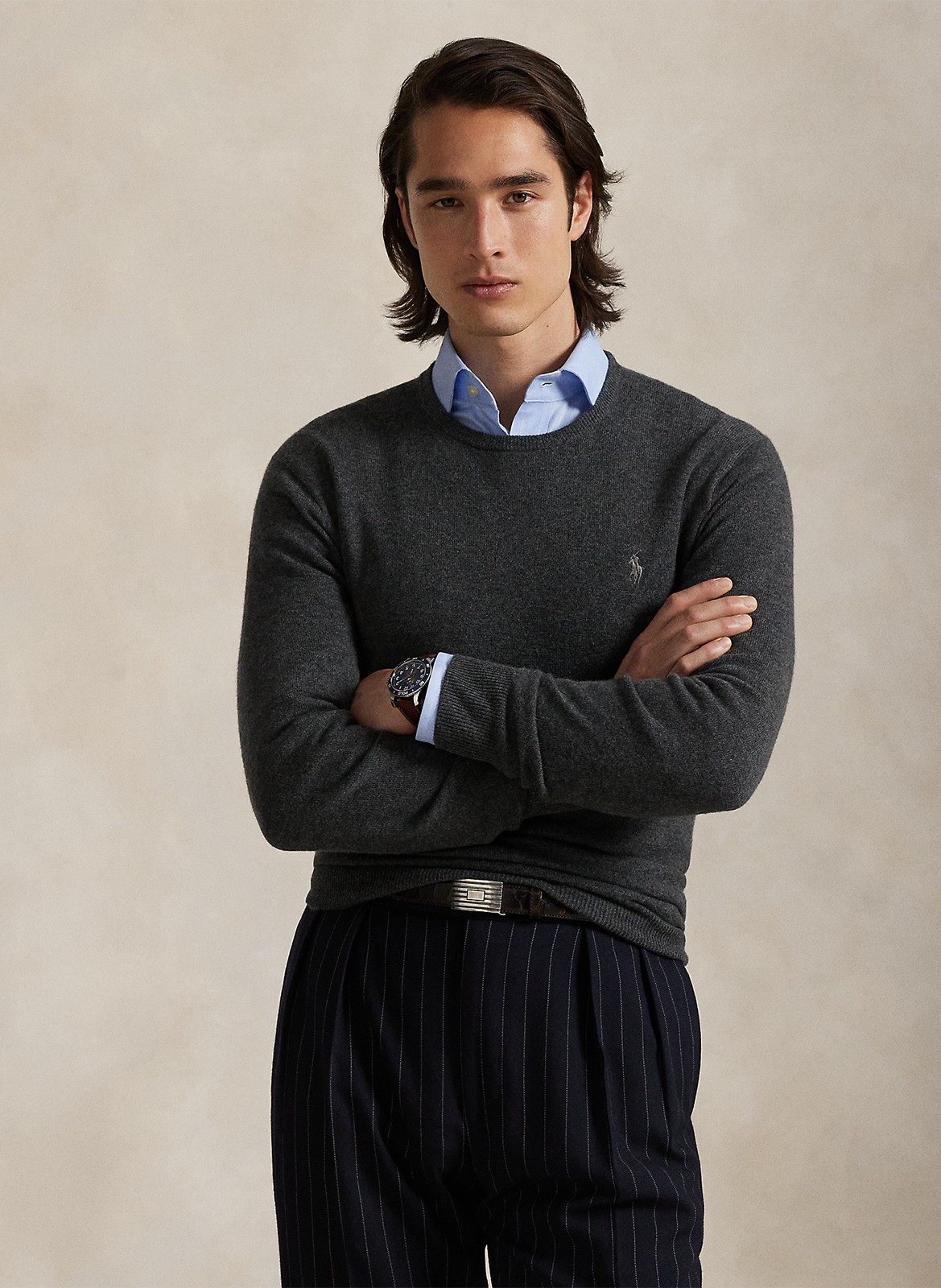 Pull col rond en laine POLO RALPH LAUREN